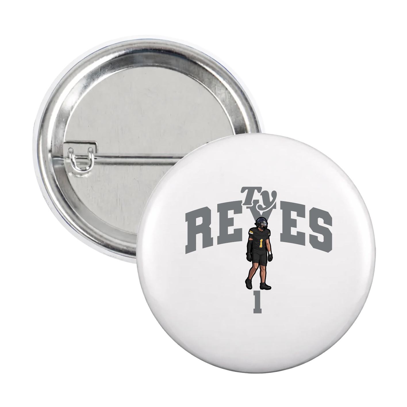 Game Day Button — Signature Arch in White
