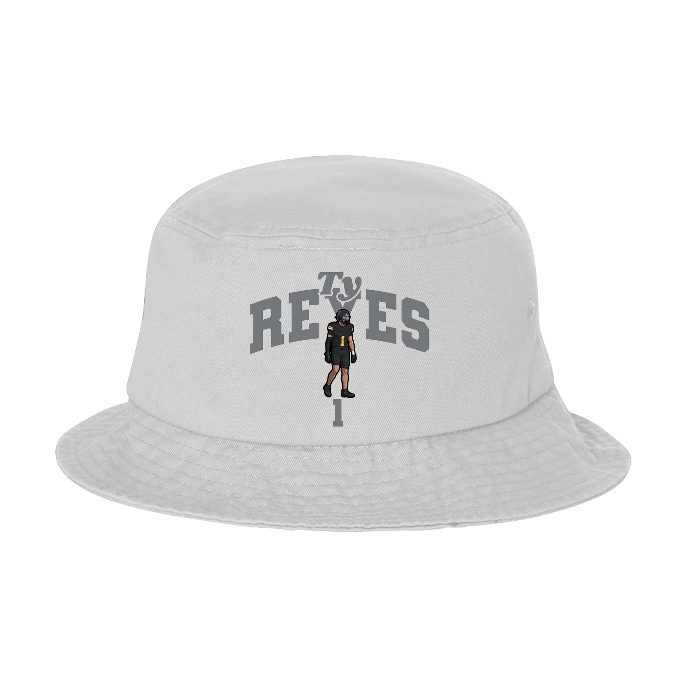 Bucket Cap — Signature Arch in White
