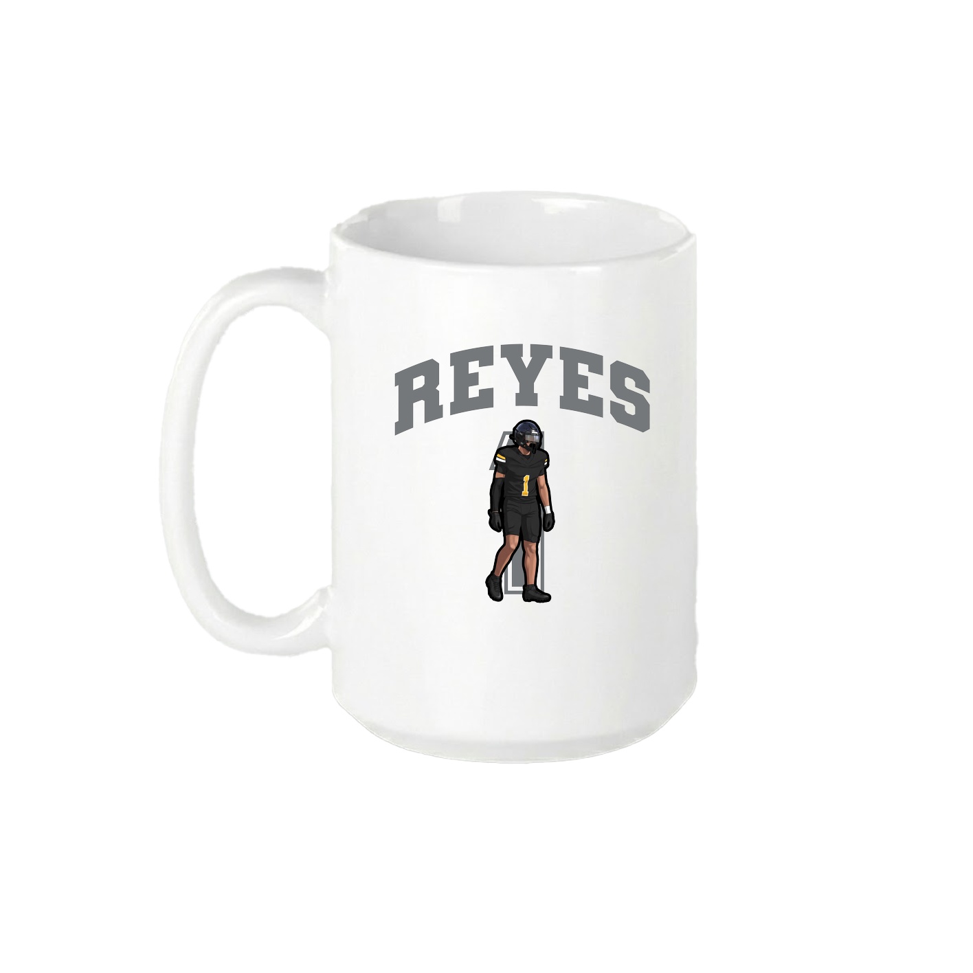 15oz Coffee Mug — Number in White