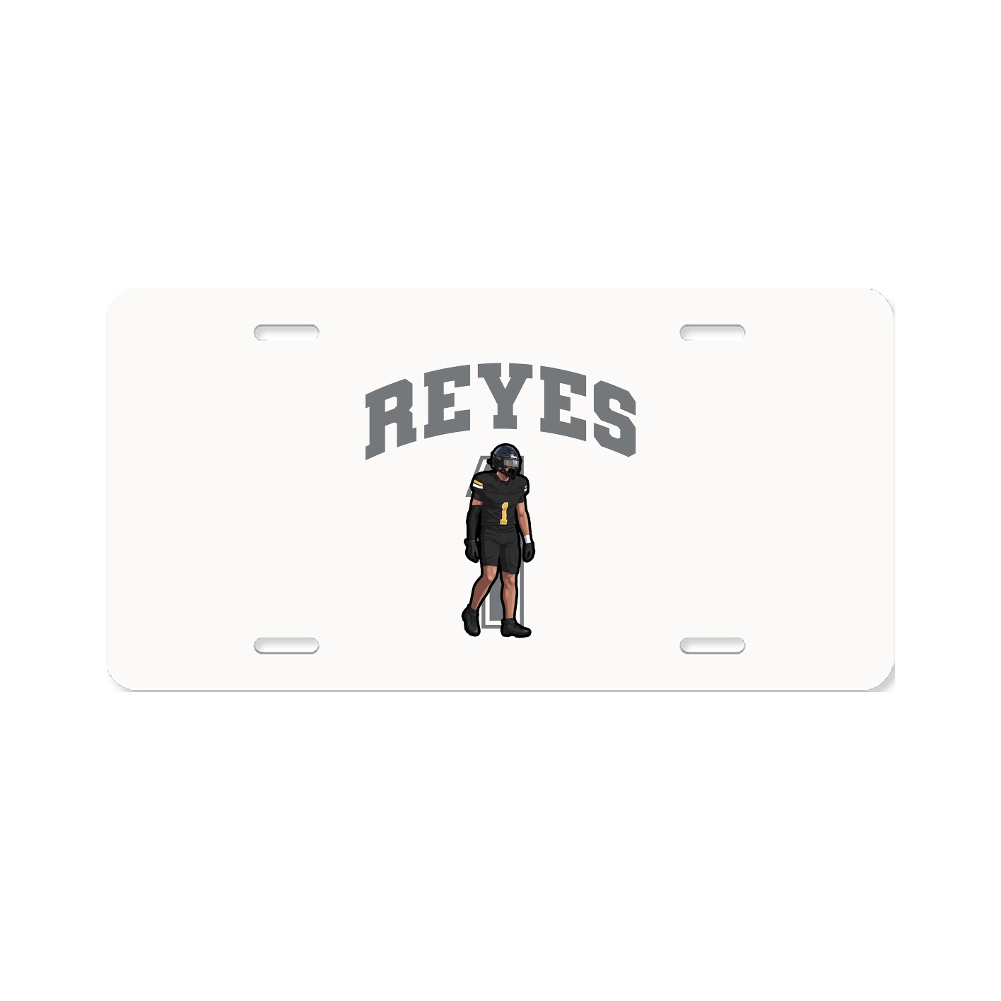 License Plate — Number in Classic