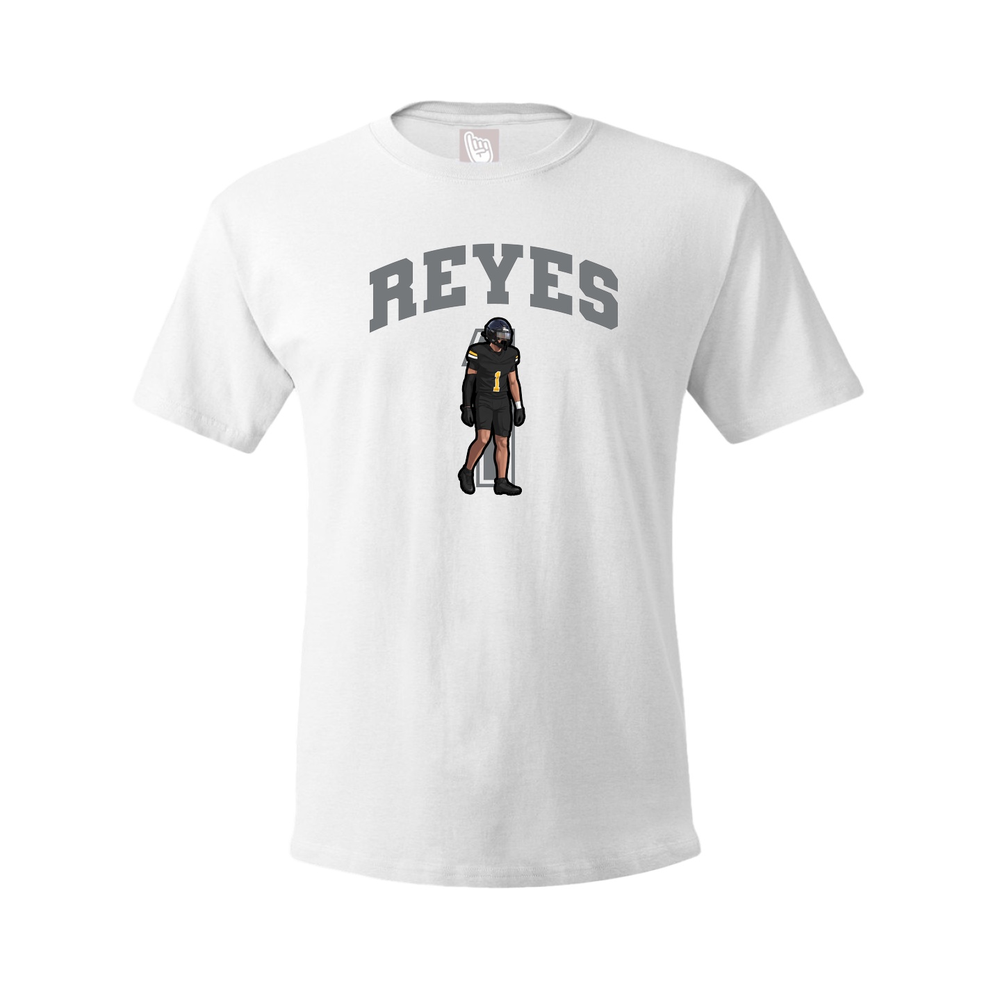 Youth Tee — Number in White