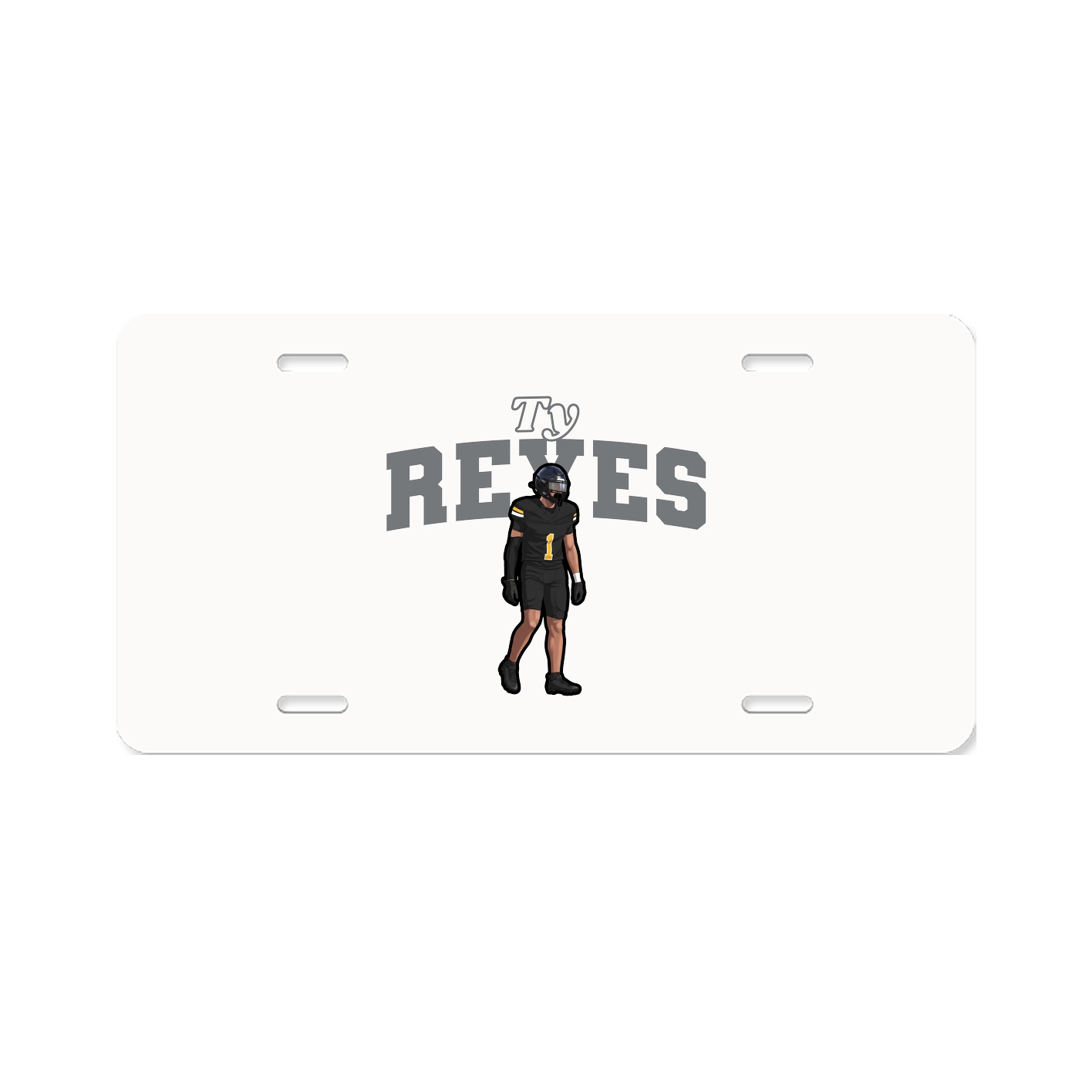 License Plate — Name Arch in Classic