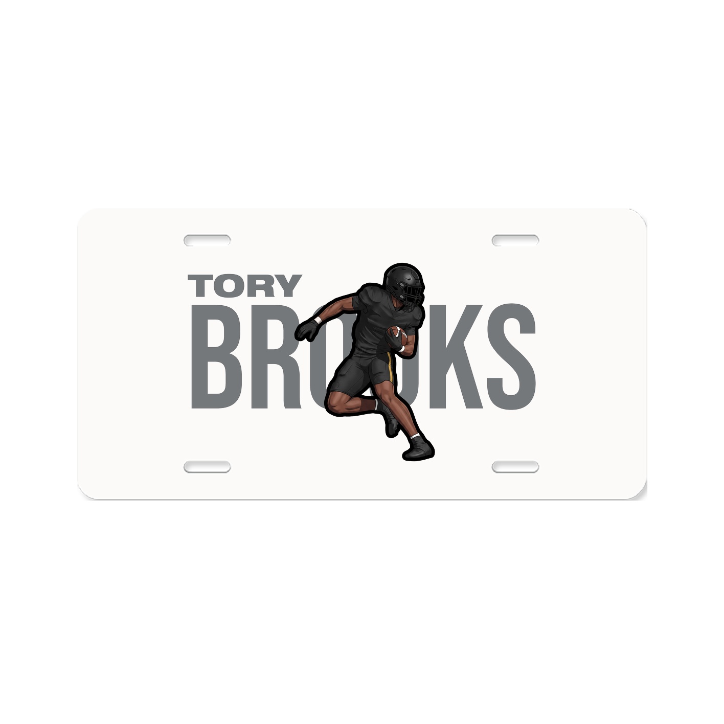License Plate — Player Name in Classic