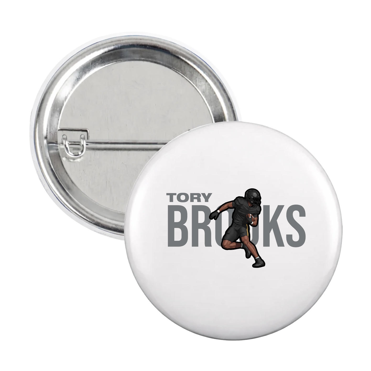 Game Day Button — Player Name in White