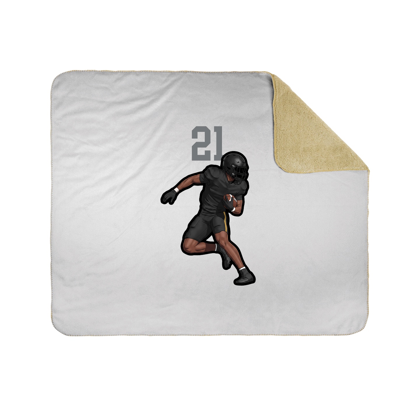 Throw Blanket — Number Top in White