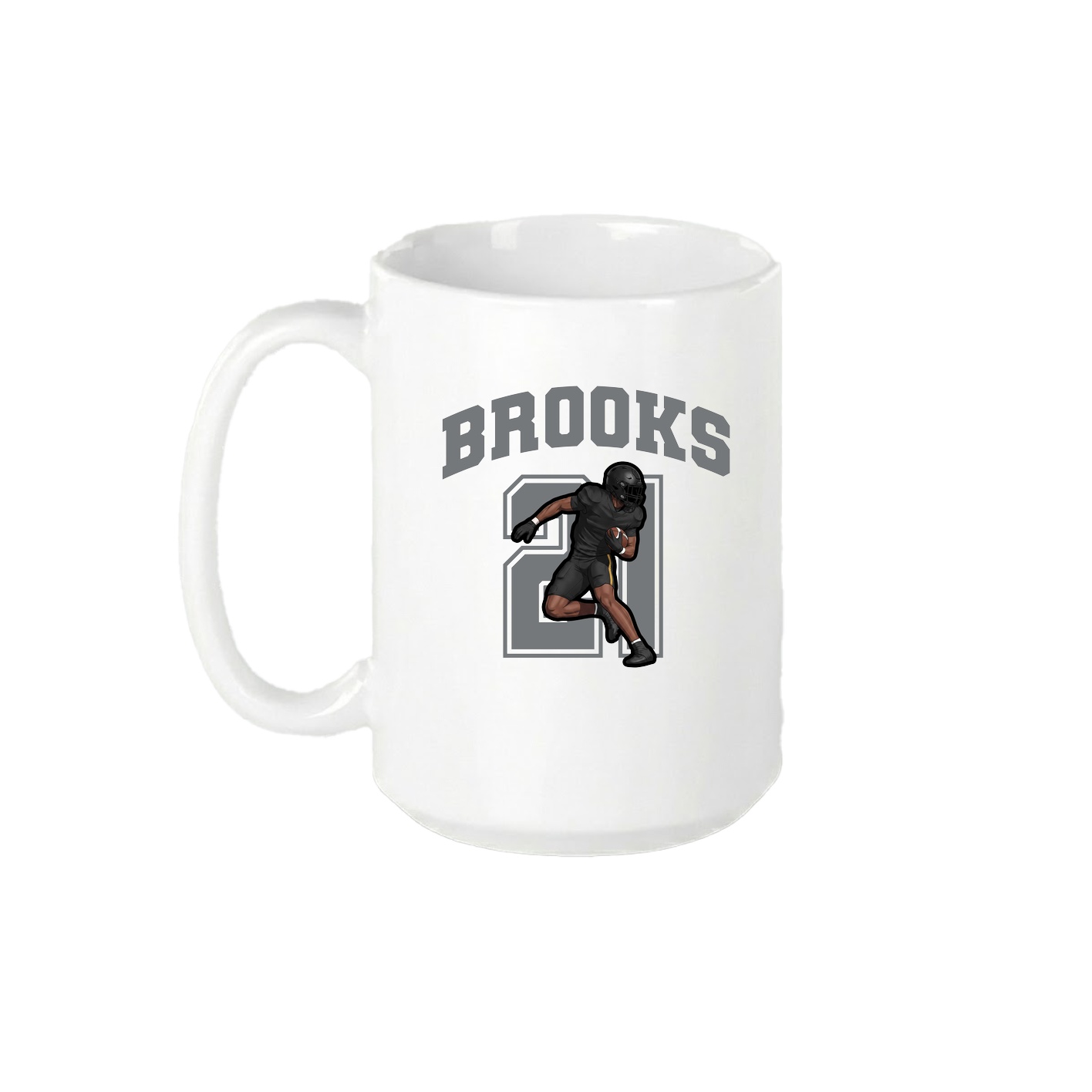 15oz Coffee Mug — Number in White