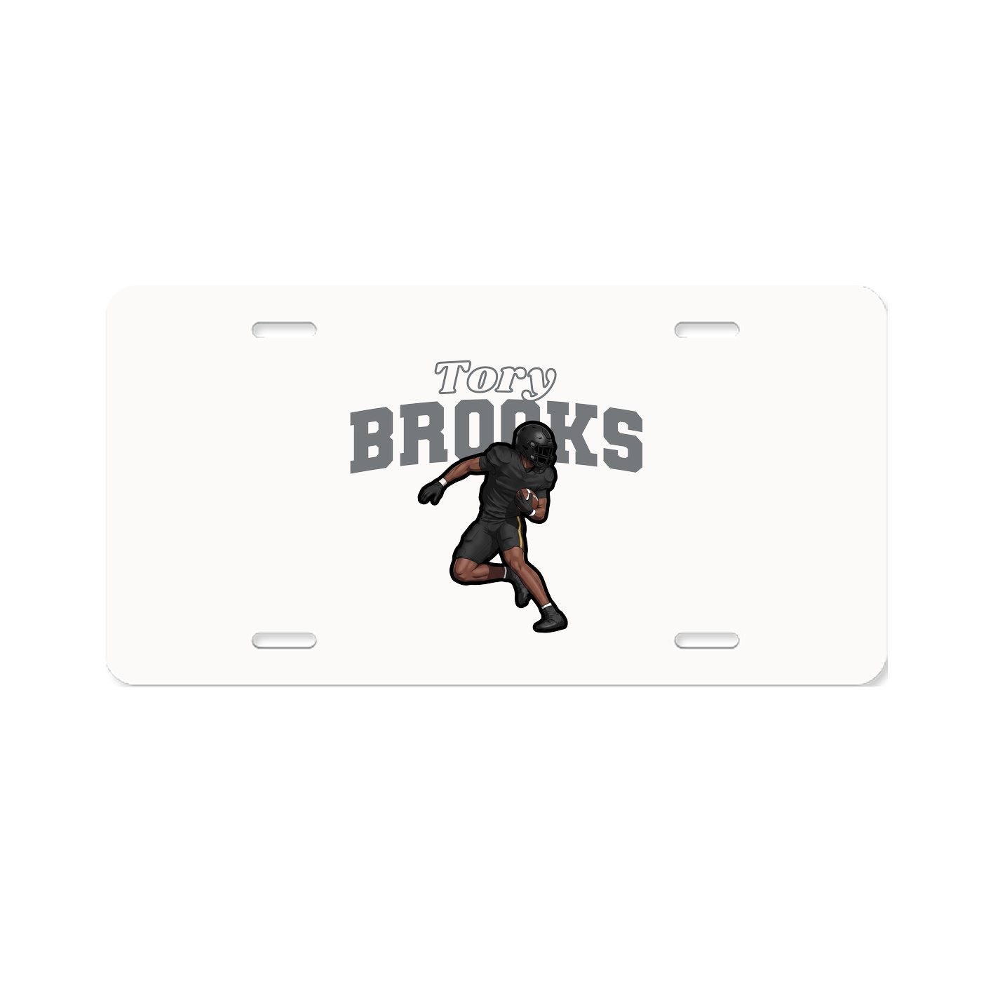 License Plate — Name Arch in Classic