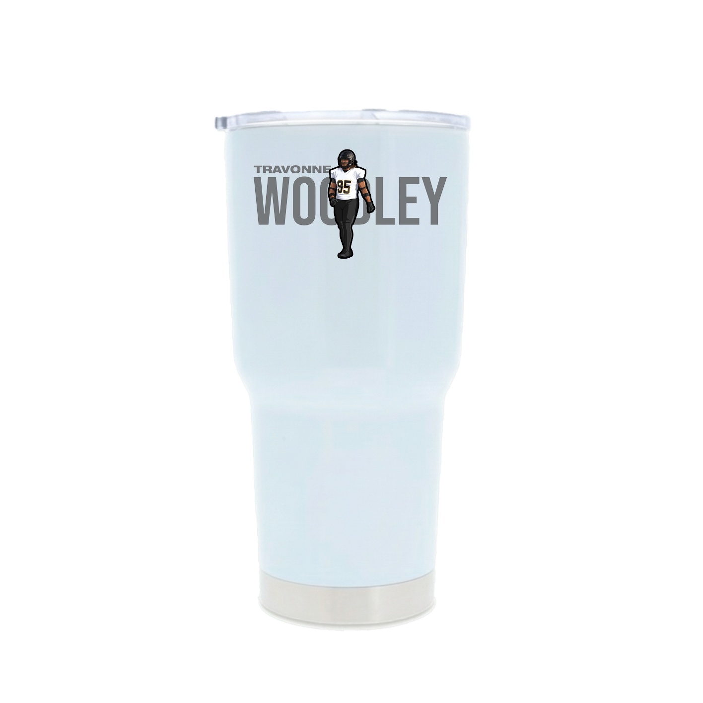 30oz Stainless Steel Tumbler — Player Name in White