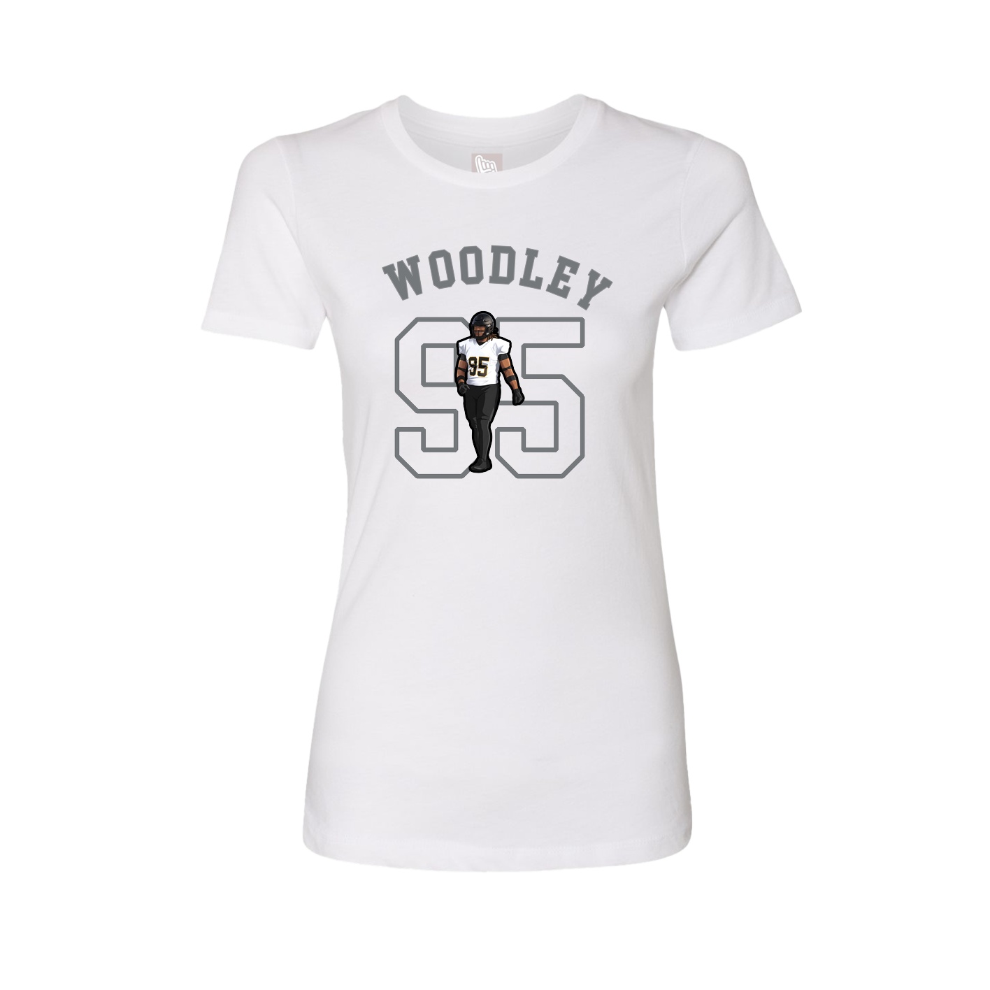 Fitted Women's Tee — Shirsey Arch in White