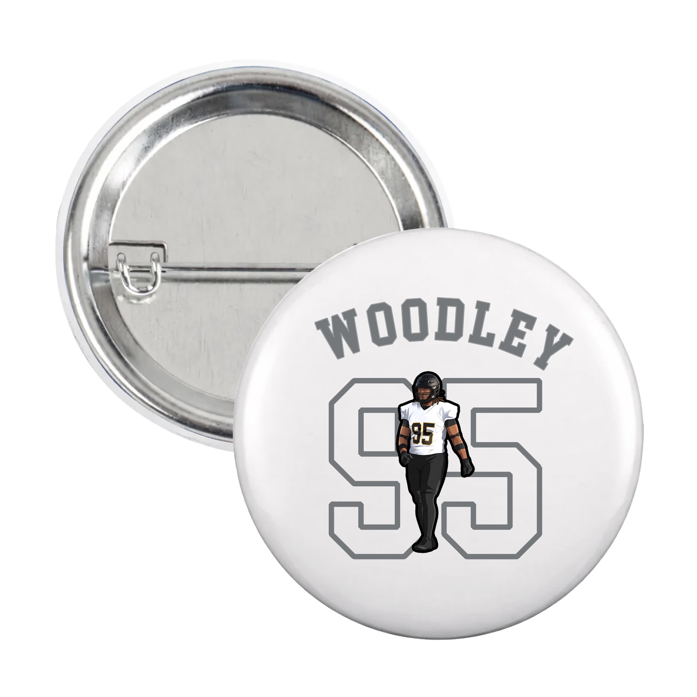Game Day Button — Shirsey Arch in White