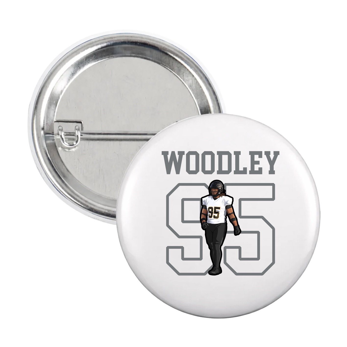Game Day Button — Shirsey in White