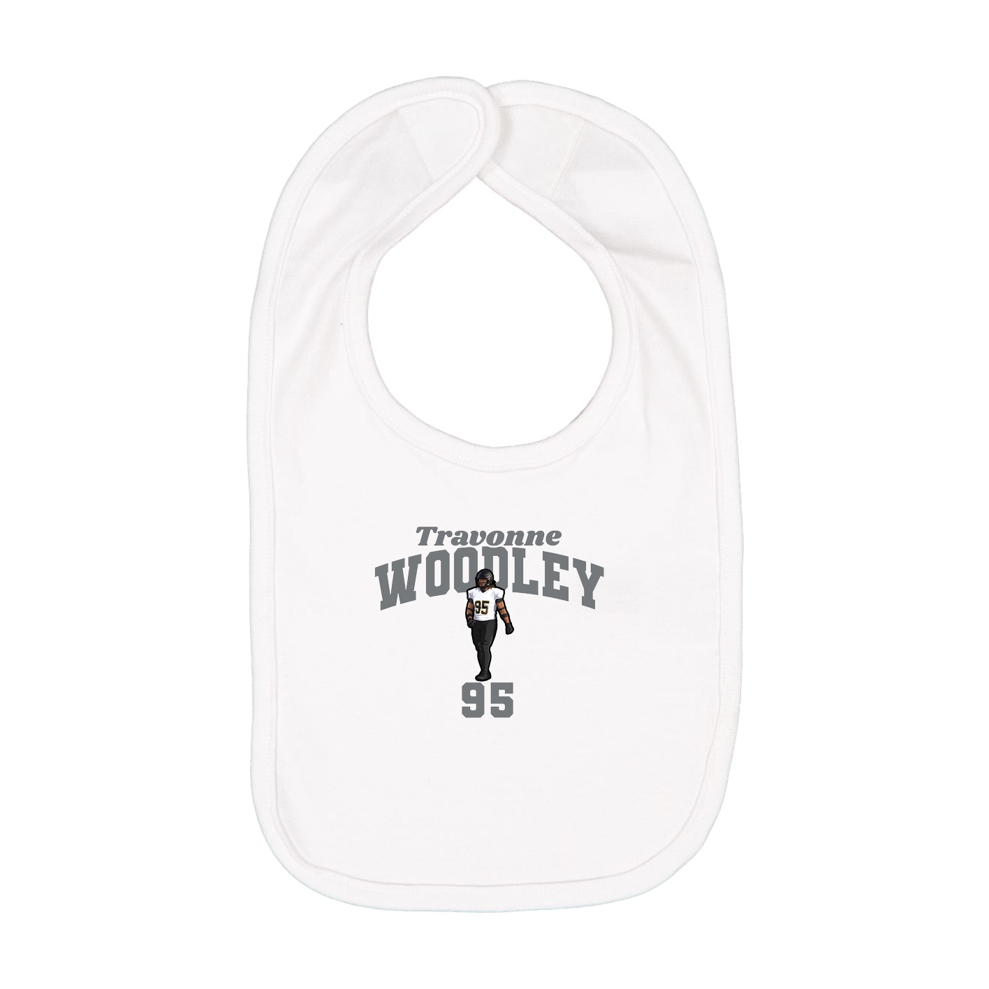 Infant Bib — Signature Arch in White