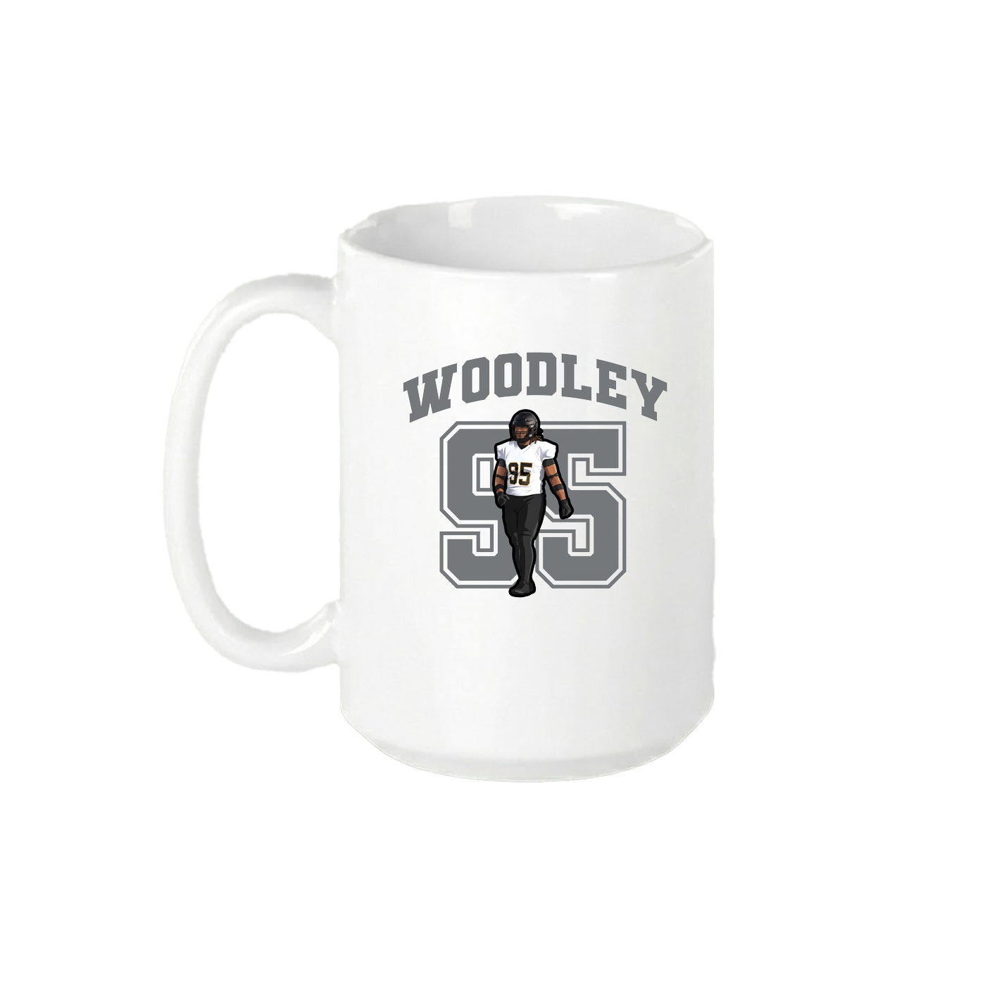 15oz Coffee Mug — Number in White