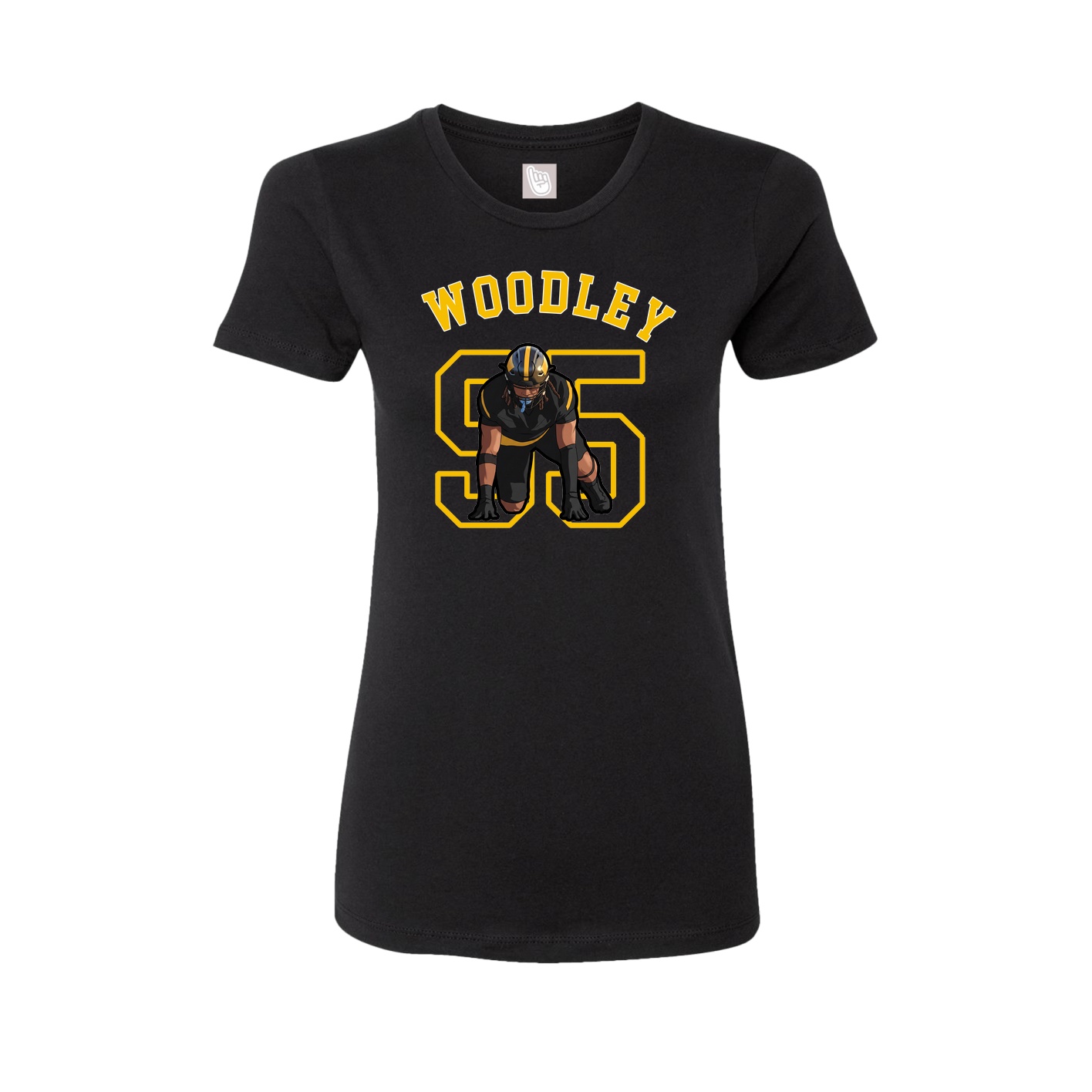 Fitted Women's Tee — Shirsey Arch in Black