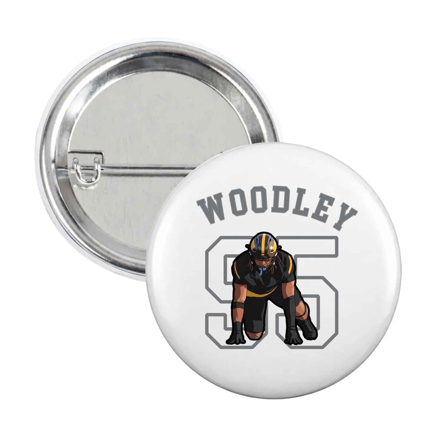 Game Day Button — Shirsey Arch in White