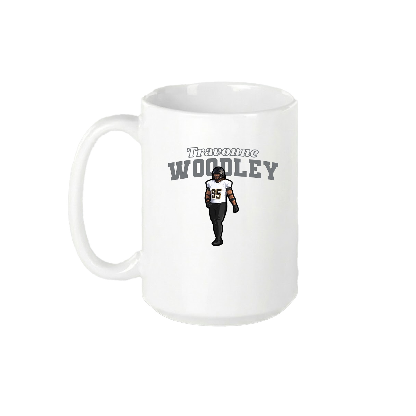 15oz Coffee Mug — Name Arch in White