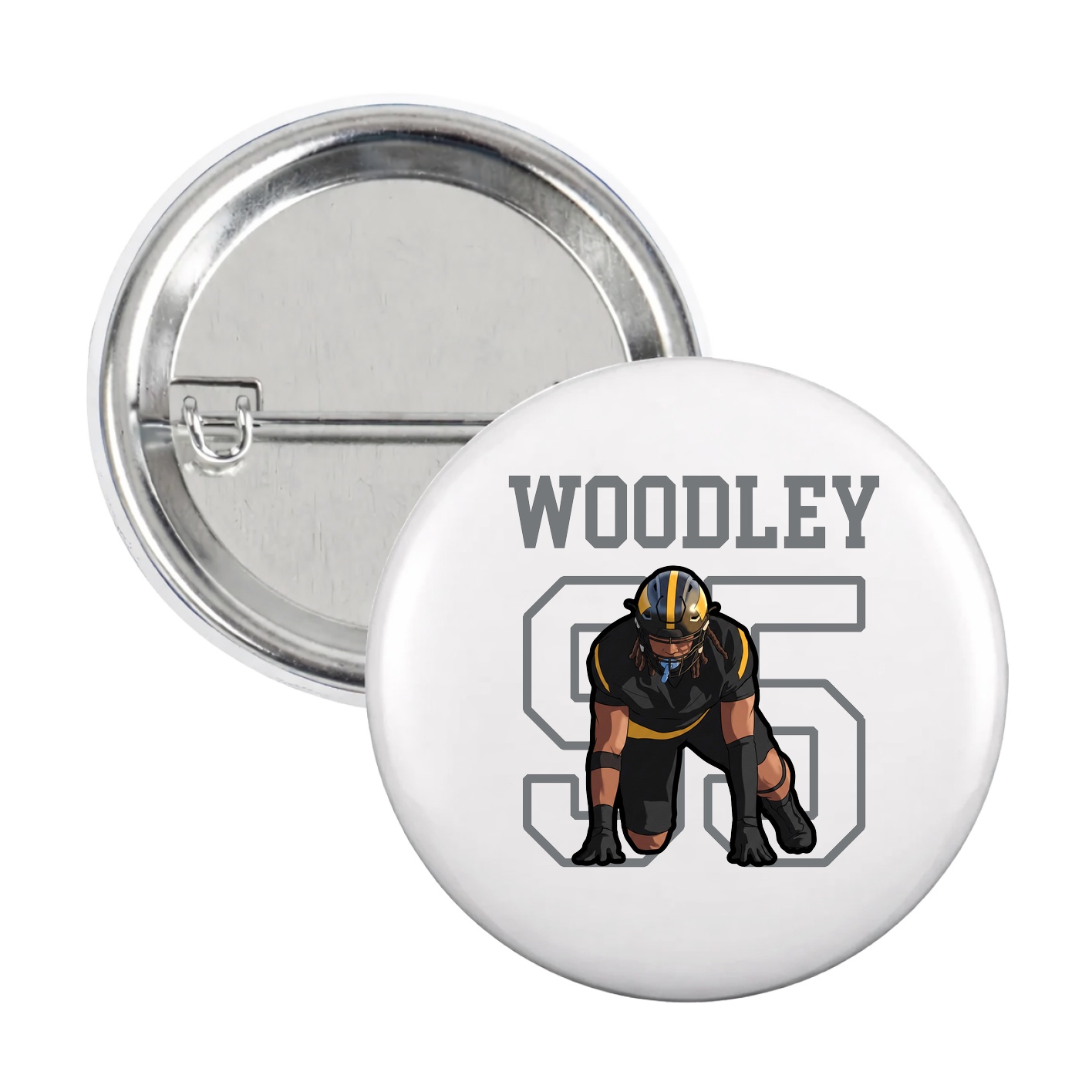 Game Day Button — Shirsey in White