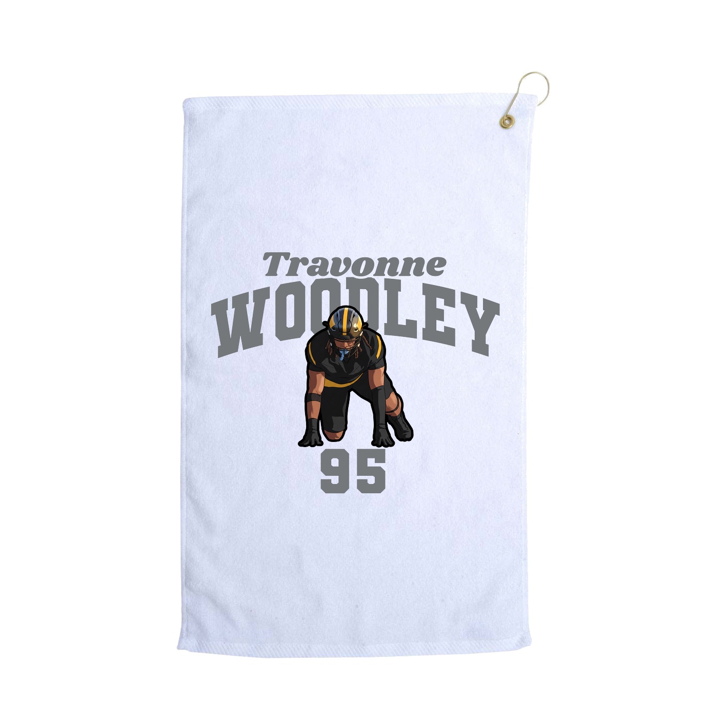 Golf Towel — Signature Arch in White