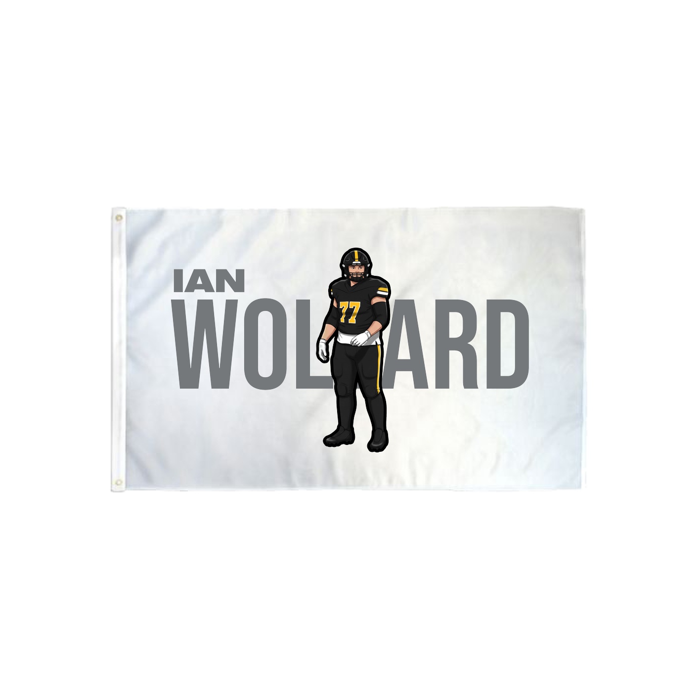 3x5 Flag — Player Name in Classic
