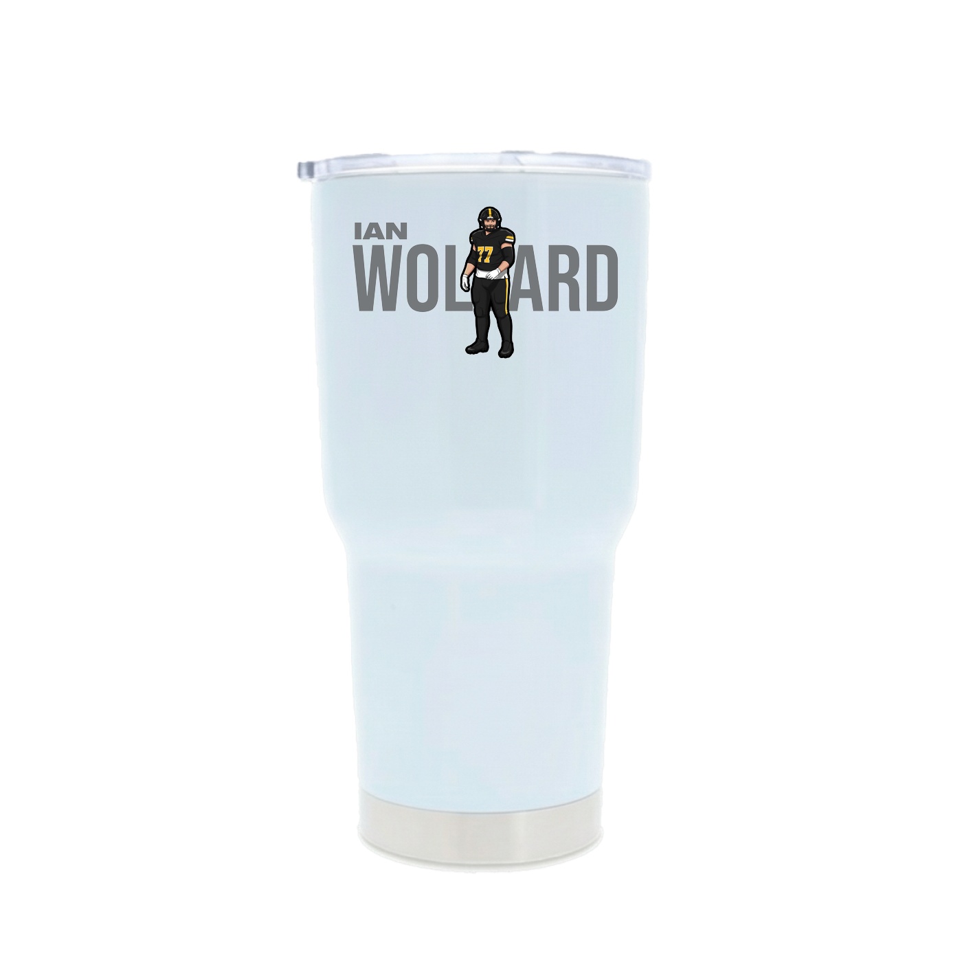 30oz Stainless Steel Tumbler — Player Name in White