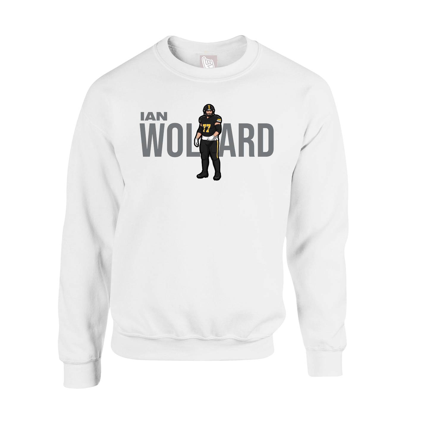 Fleece Crew — Player Name in White