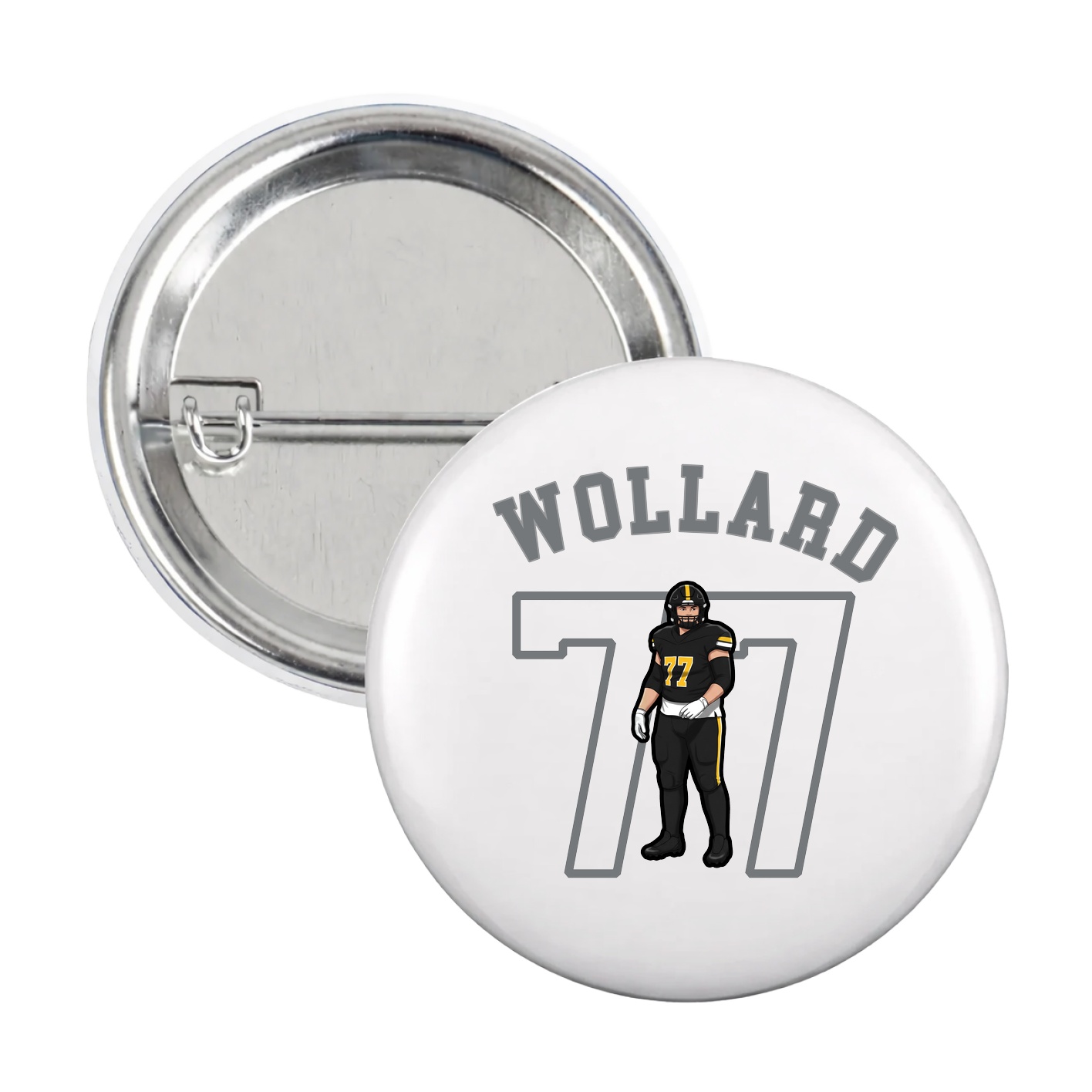 Game Day Button — Shirsey Arch in White