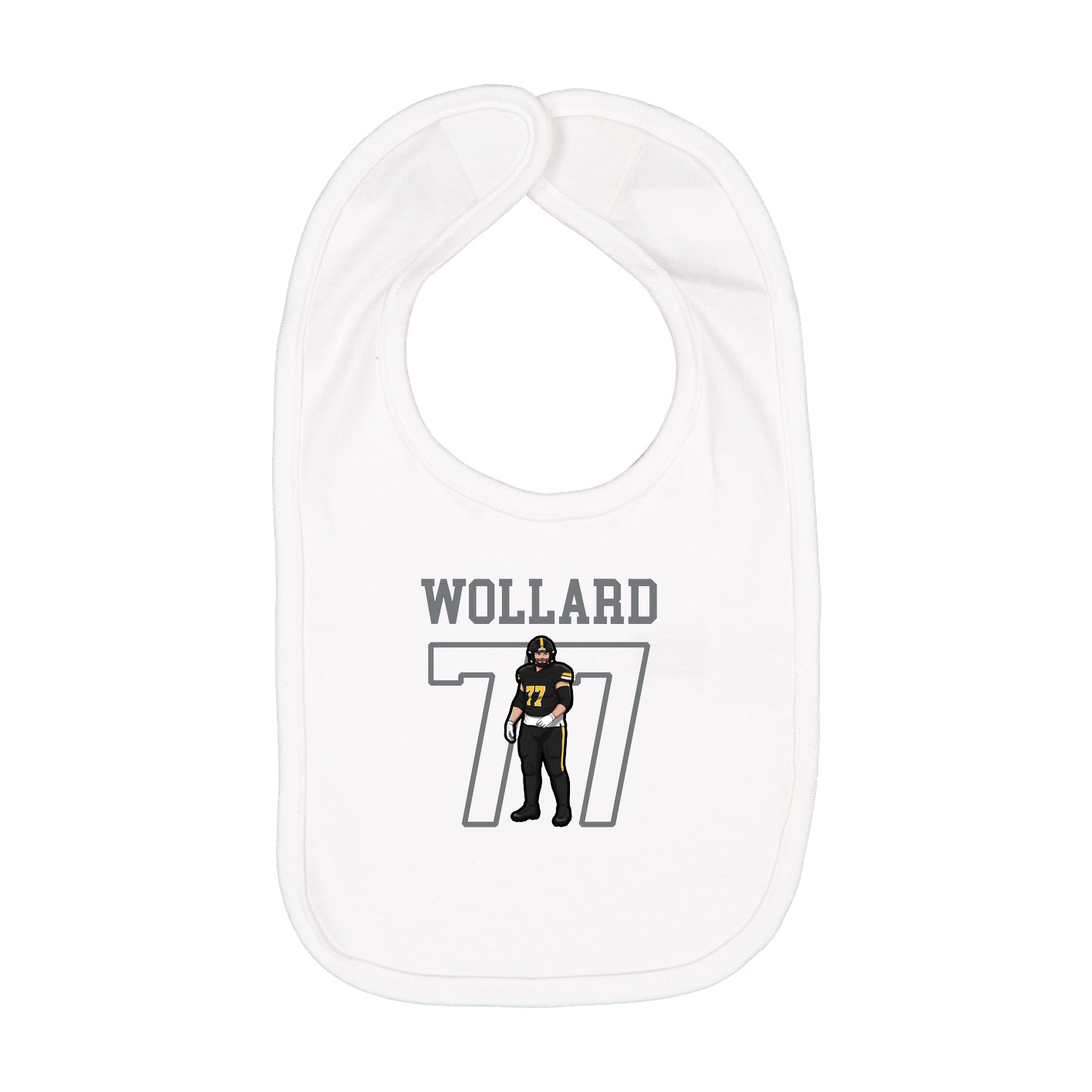Infant Bib — Shirsey in White