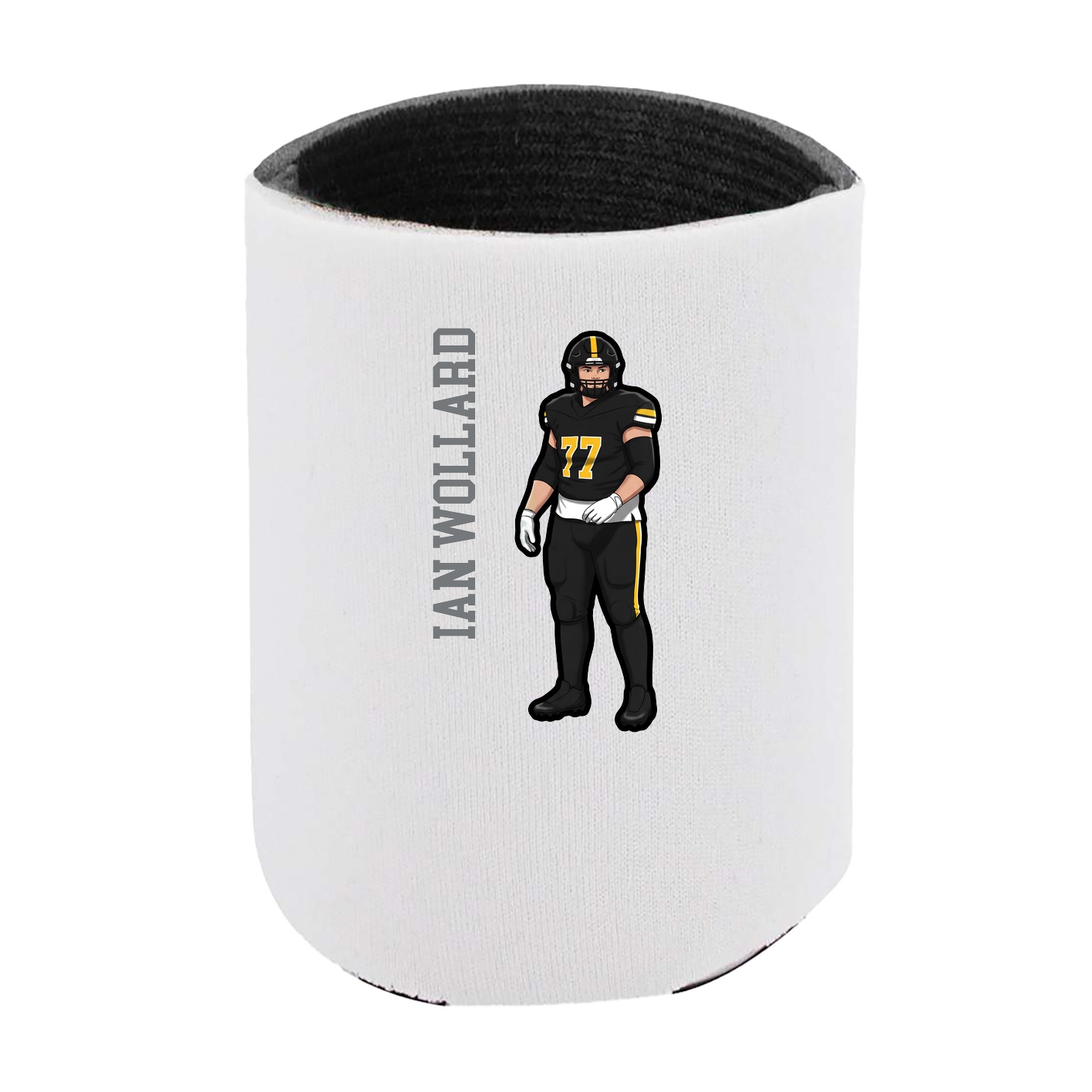 Can Holder — Name Vertical in White