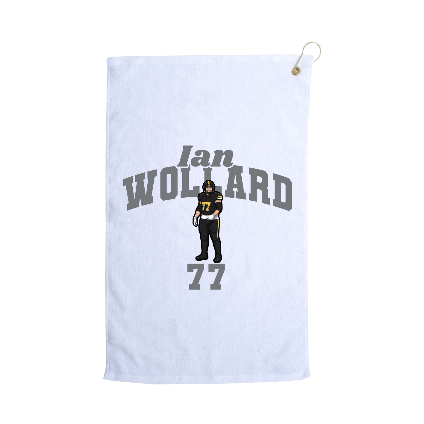 Golf Towel — Signature Arch in White