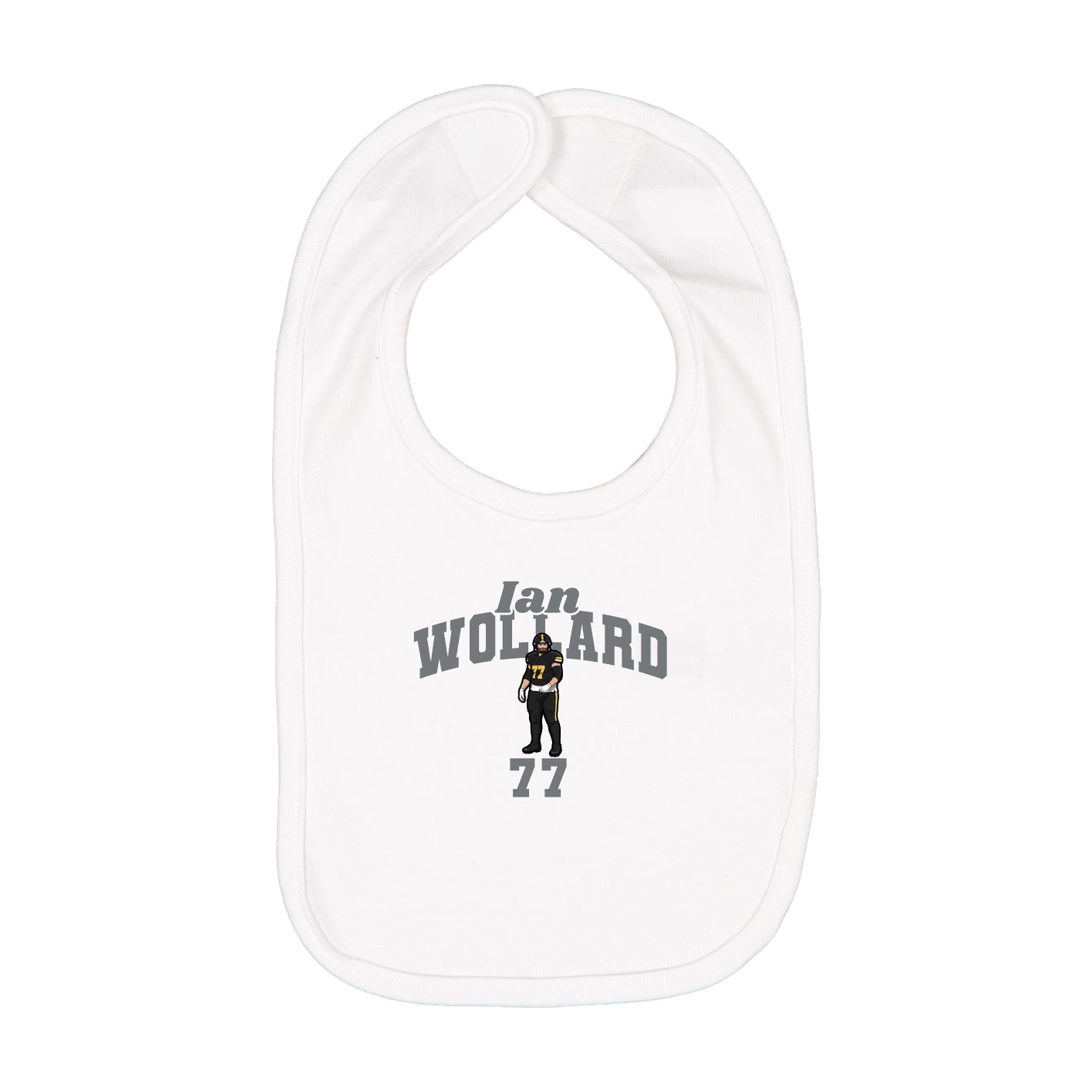 Infant Bib — Signature Arch in White