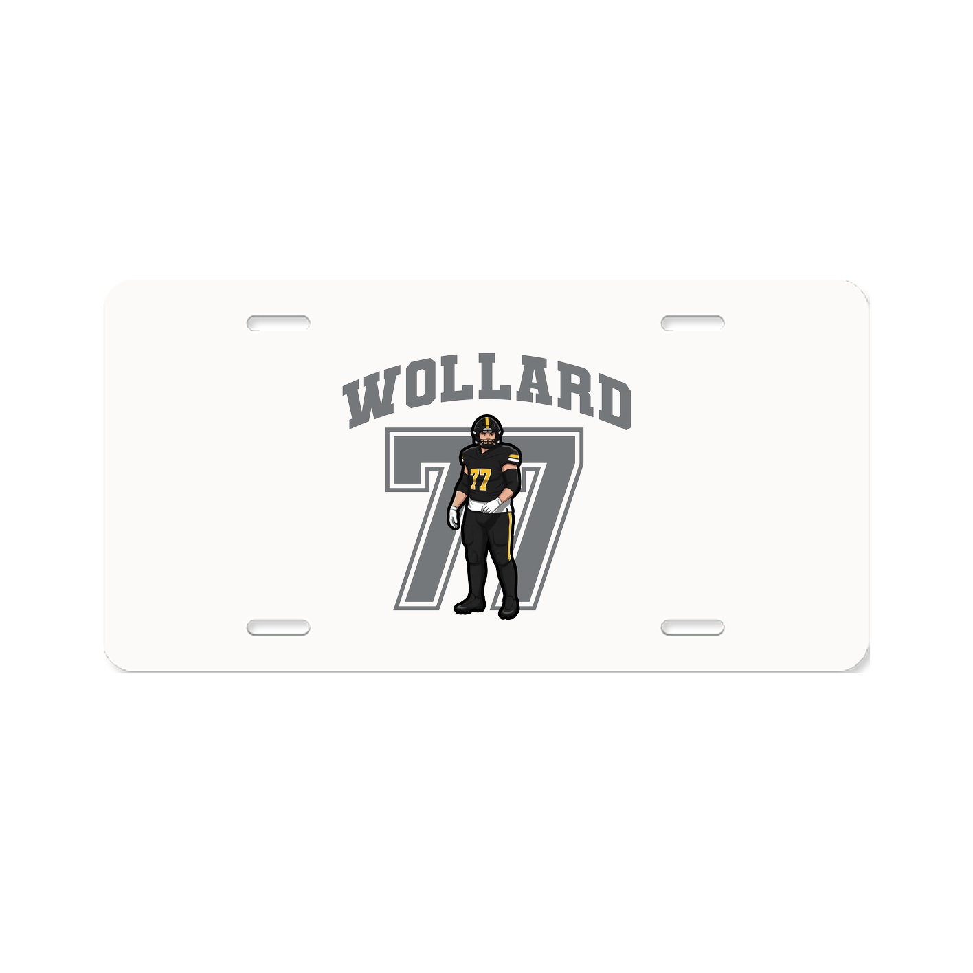 License Plate — Number in Classic