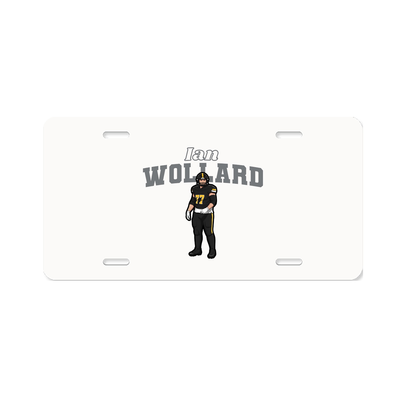 License Plate — Name Arch in Classic