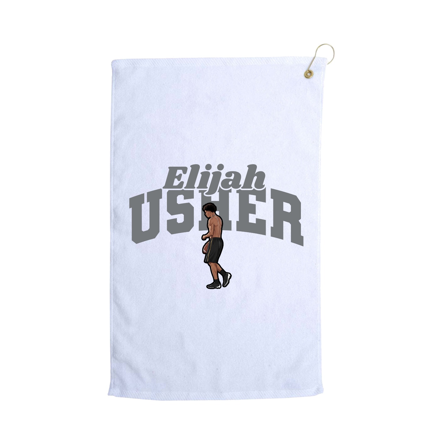Golf Towel — Signature Arch in White