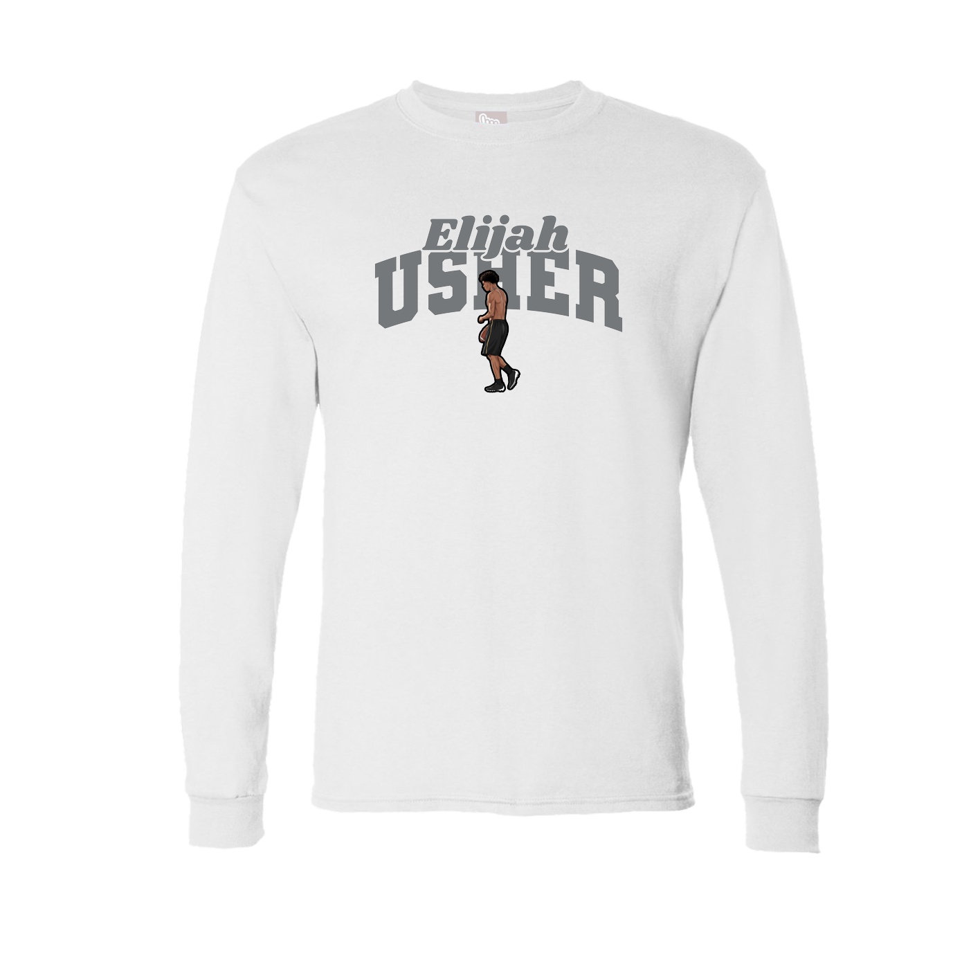 Long Sleeve Tee — Signature Arch in White
