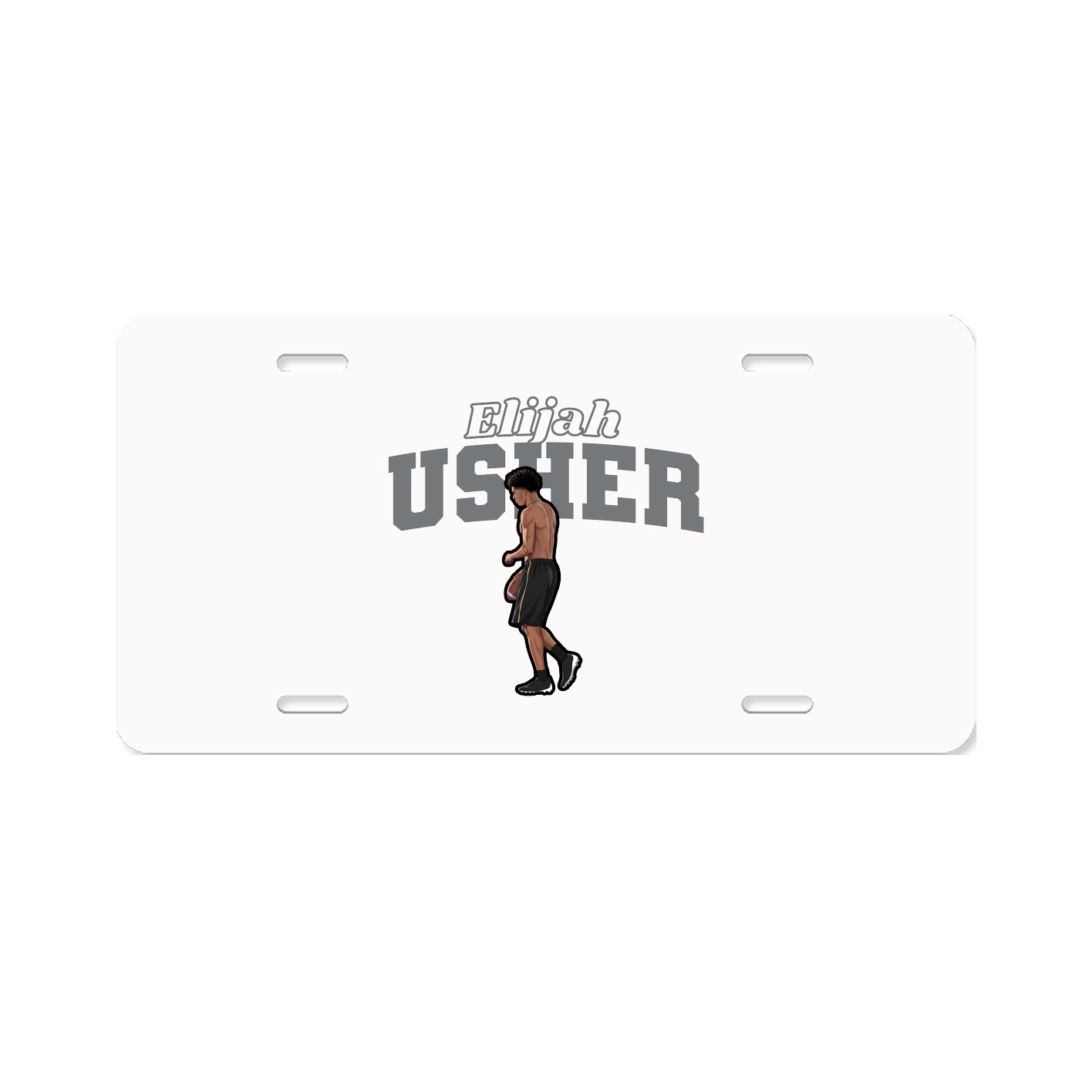 License Plate — Name Arch in Classic