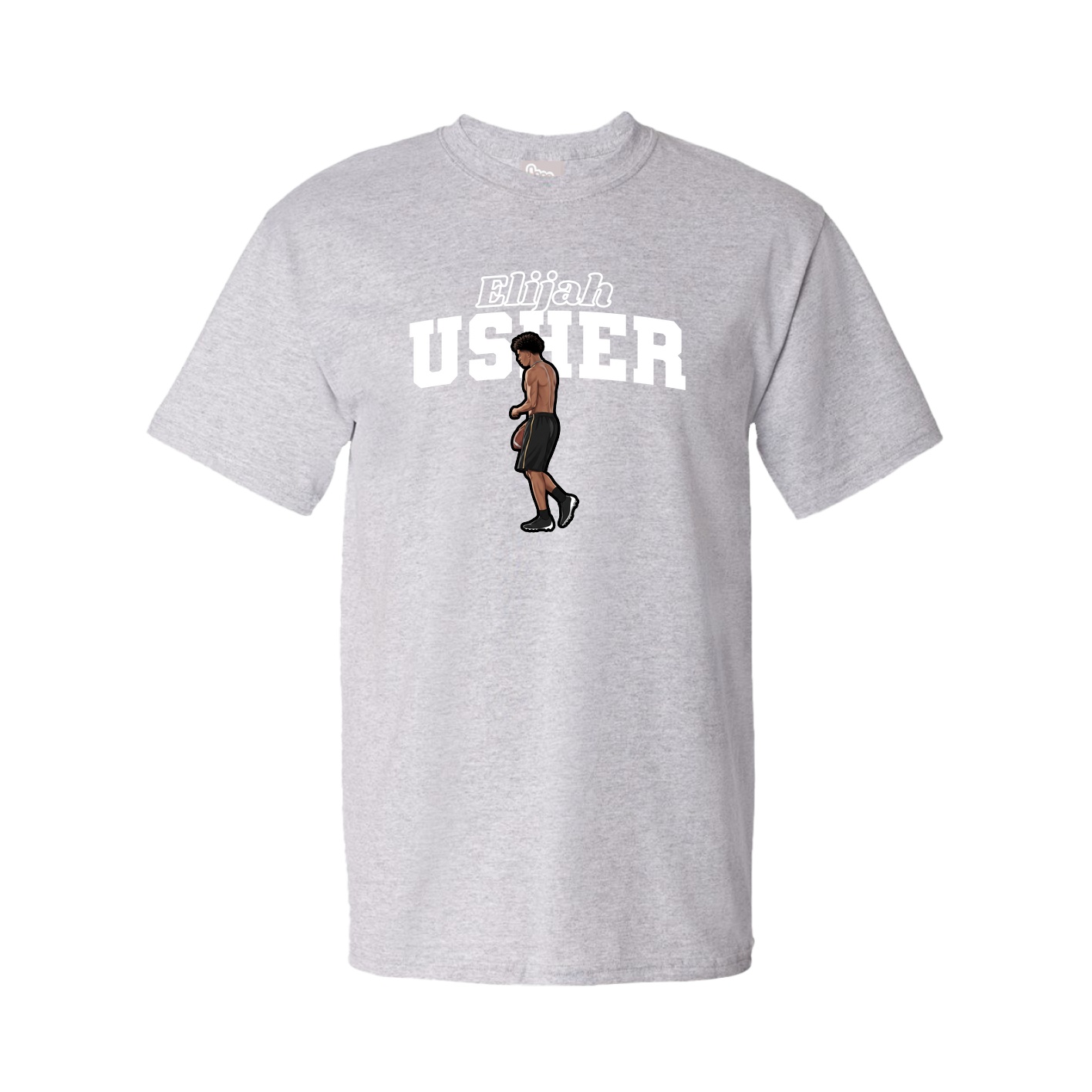 Youth Tee — Name Arch in Grey