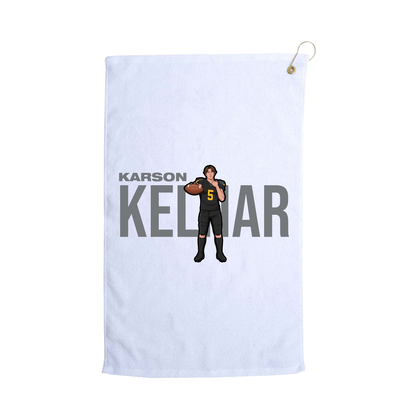 Golf Towel — Player Name in White