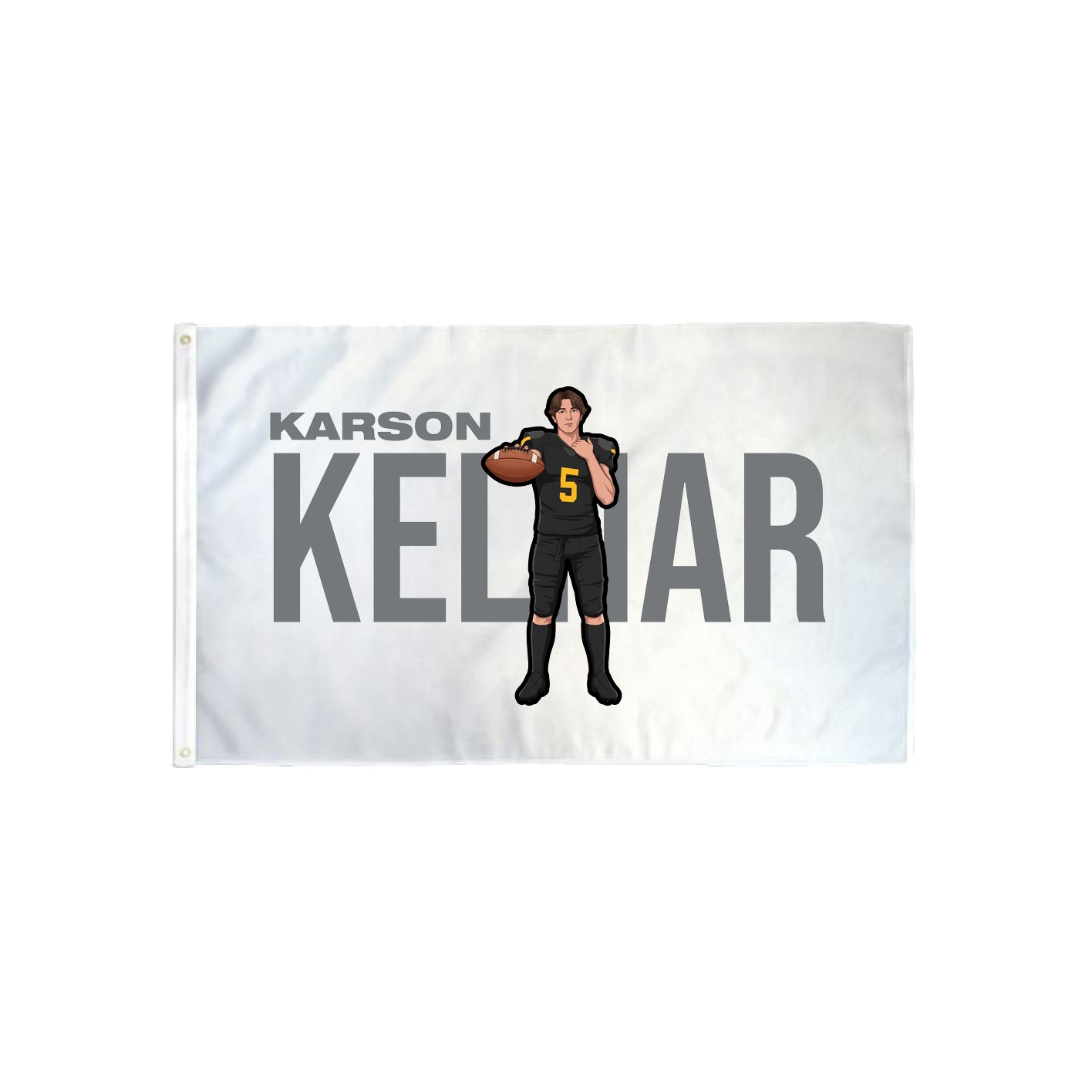 3x5 Flag — Player Name in Classic