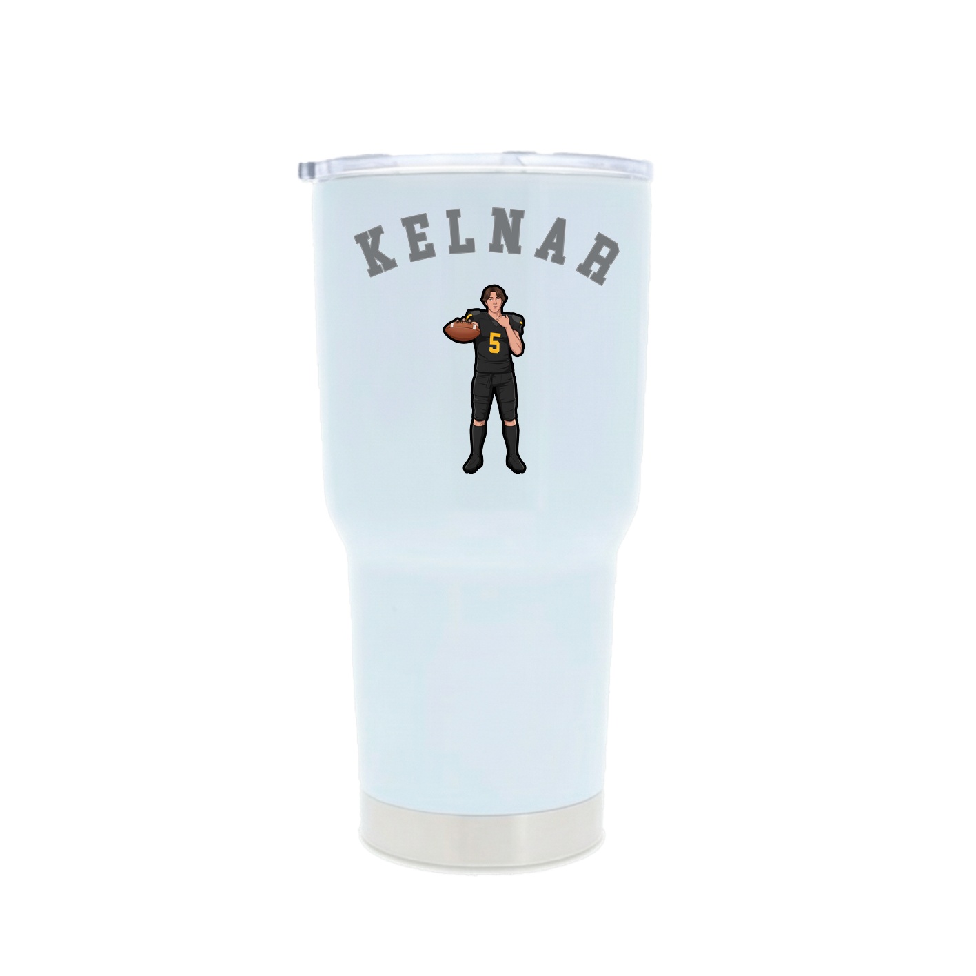 30oz Stainless Steel Tumbler — Shirsey Arch in White