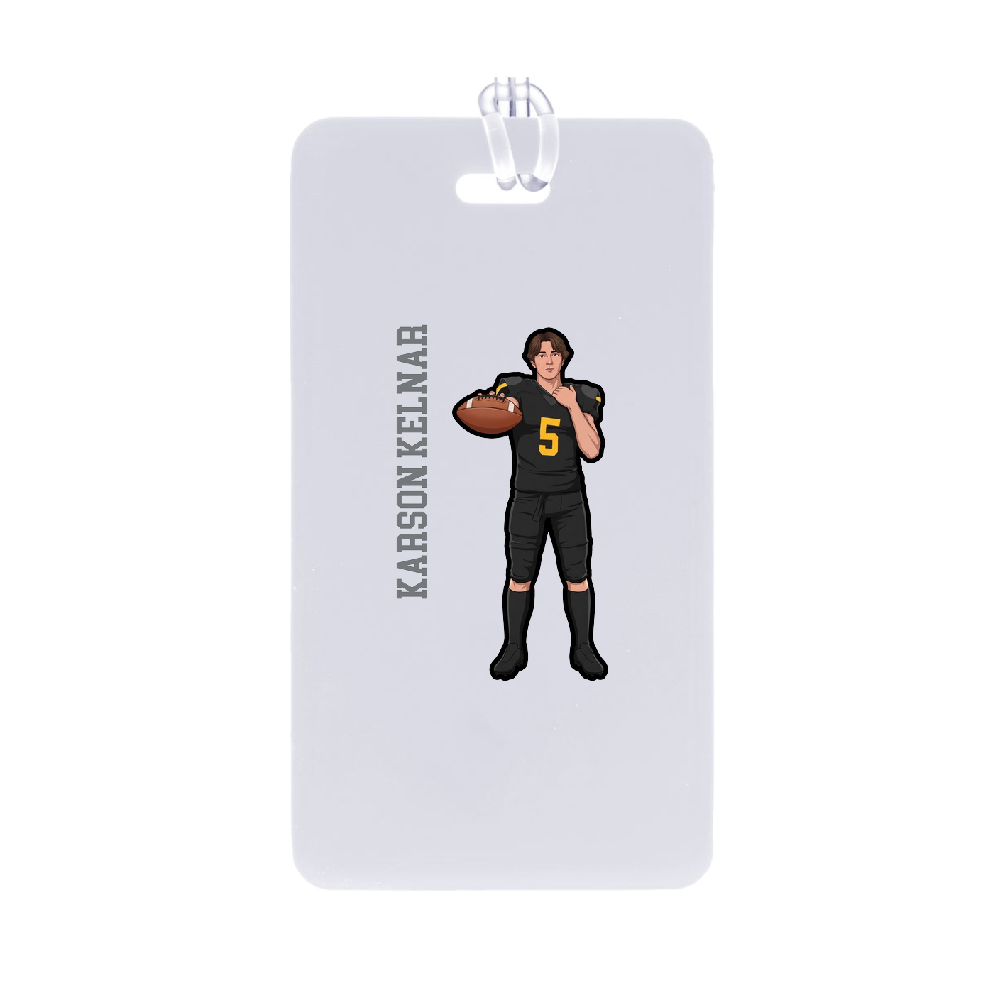 Bag Tag — Name Vertical in Classic