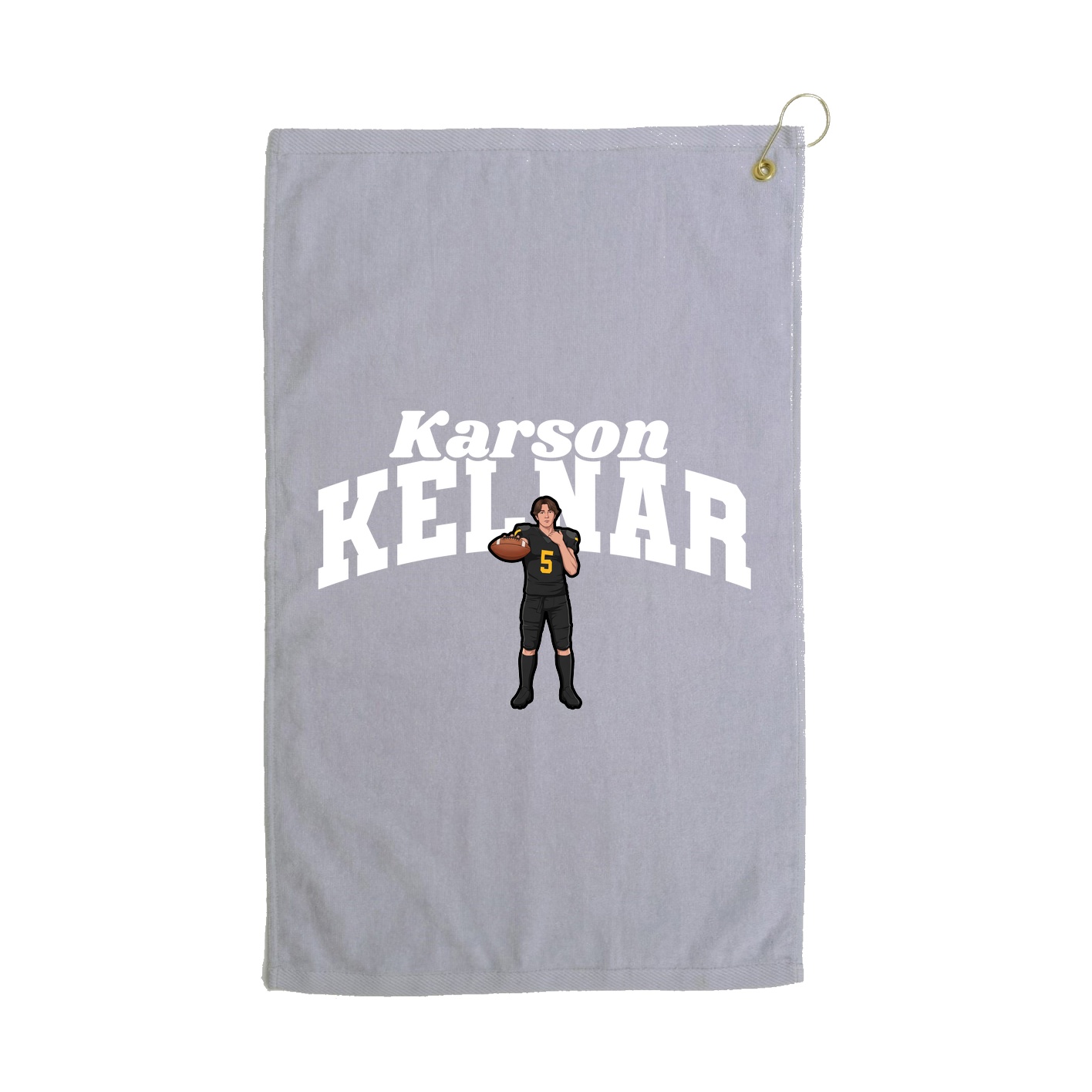 Golf Towel — Signature Arch in Grey