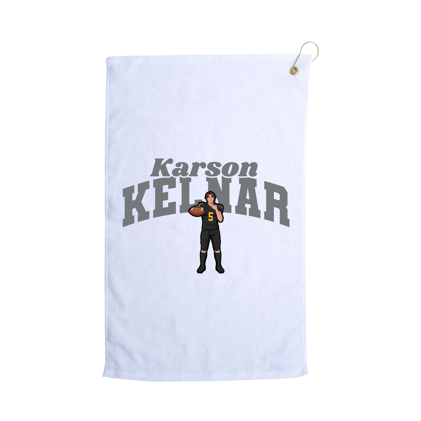 Golf Towel — Signature Arch in White