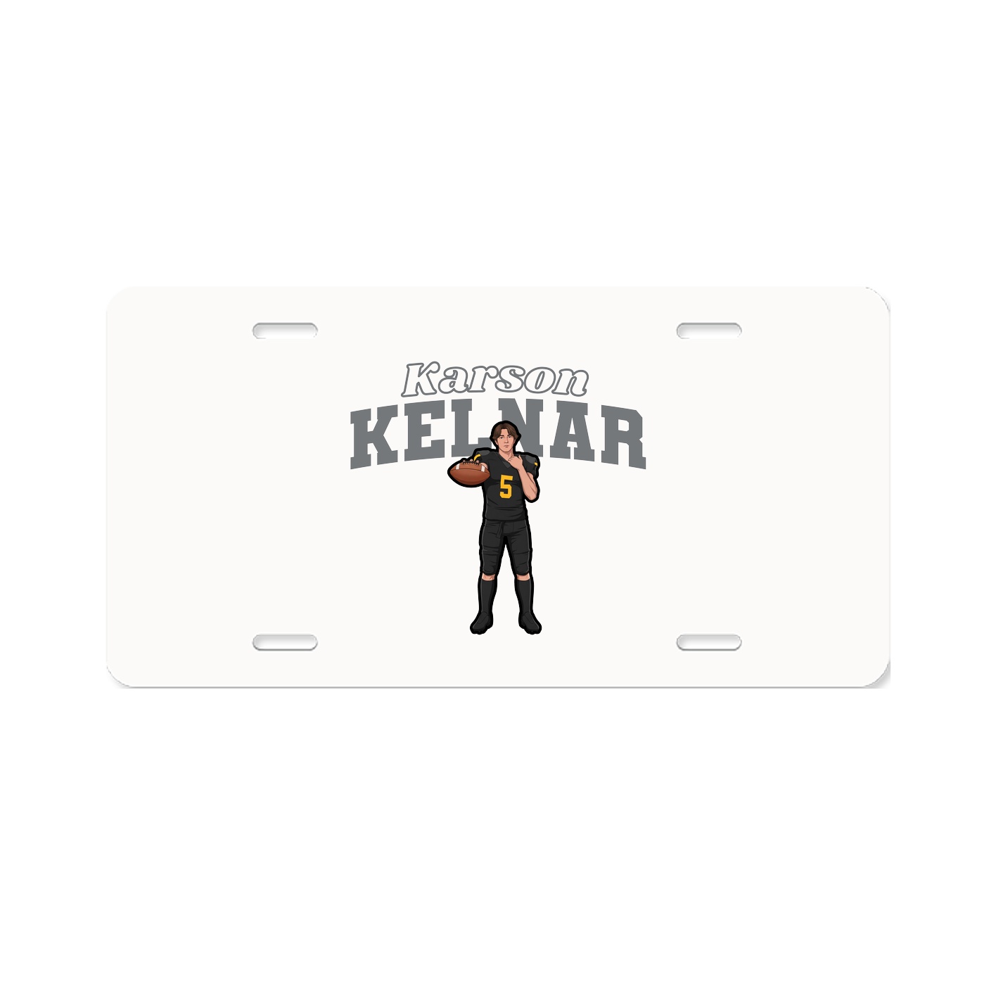 License Plate — Name Arch in Classic