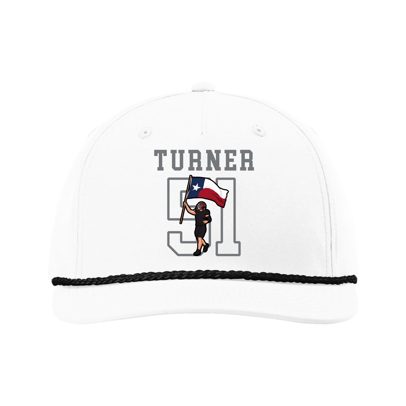 Five-Panel Classic Rope Cap — Shirsey in White