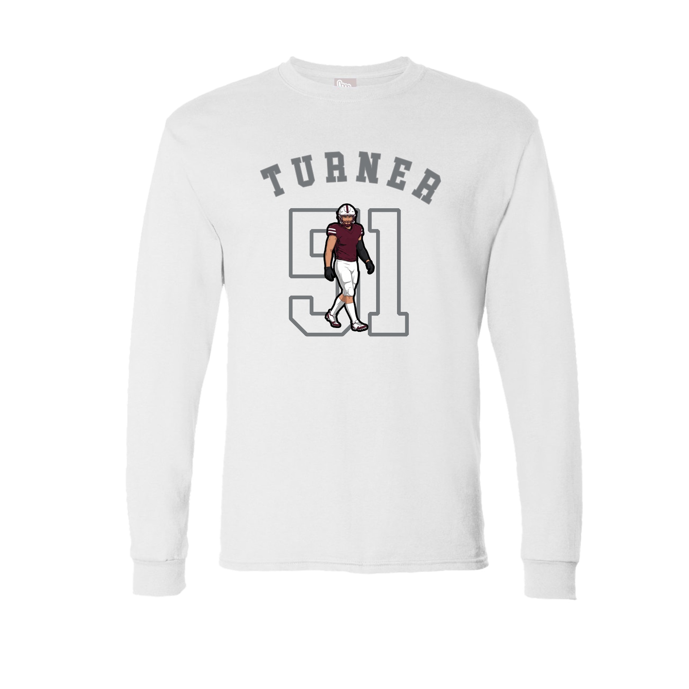 Long Sleeve Tee — Shirsey Arch in White