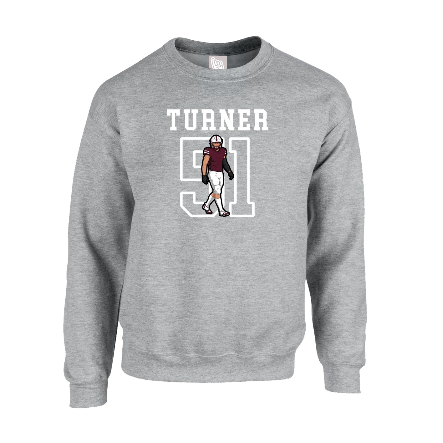 Fleece Crew — Shirsey in Grey