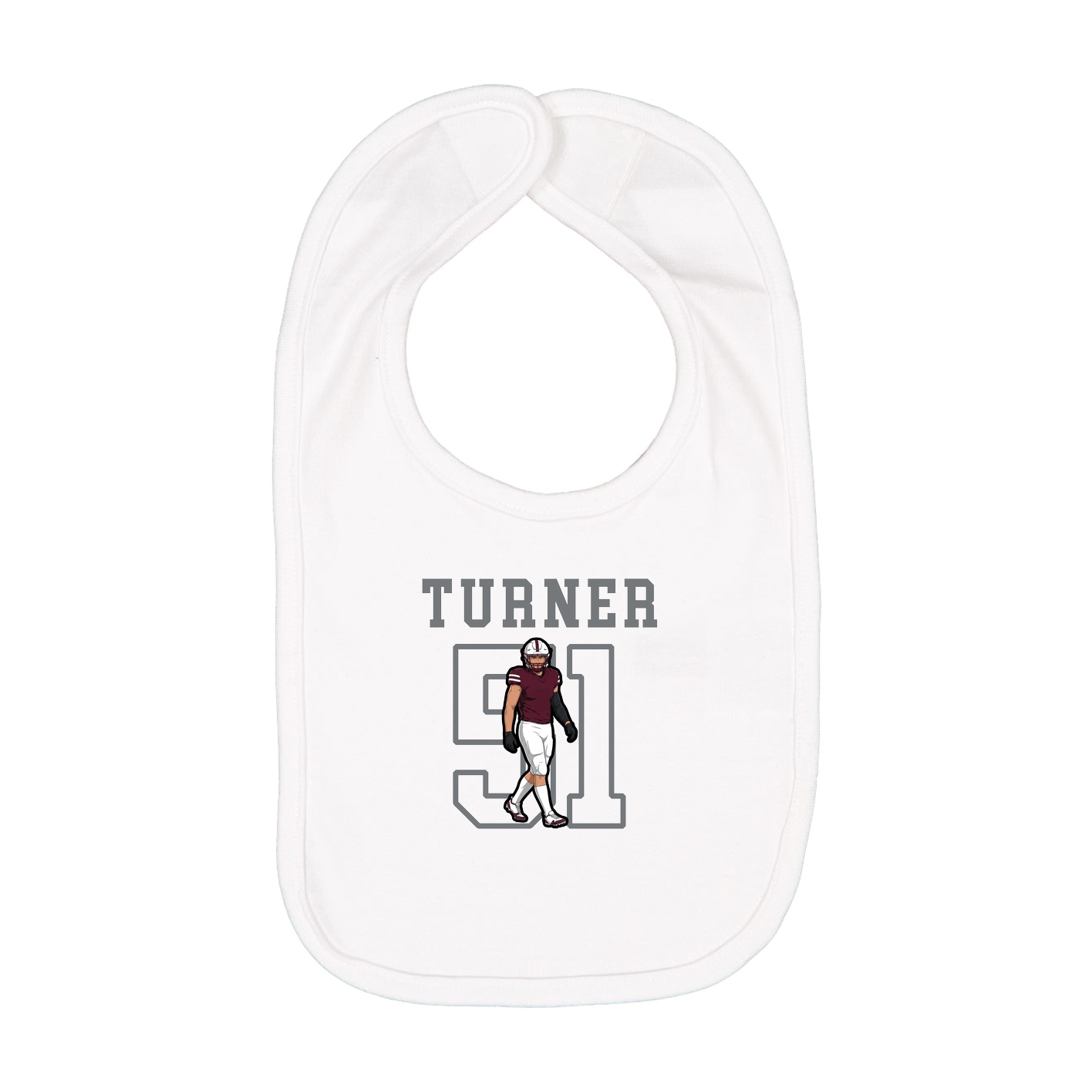 Infant Bib — Shirsey in White