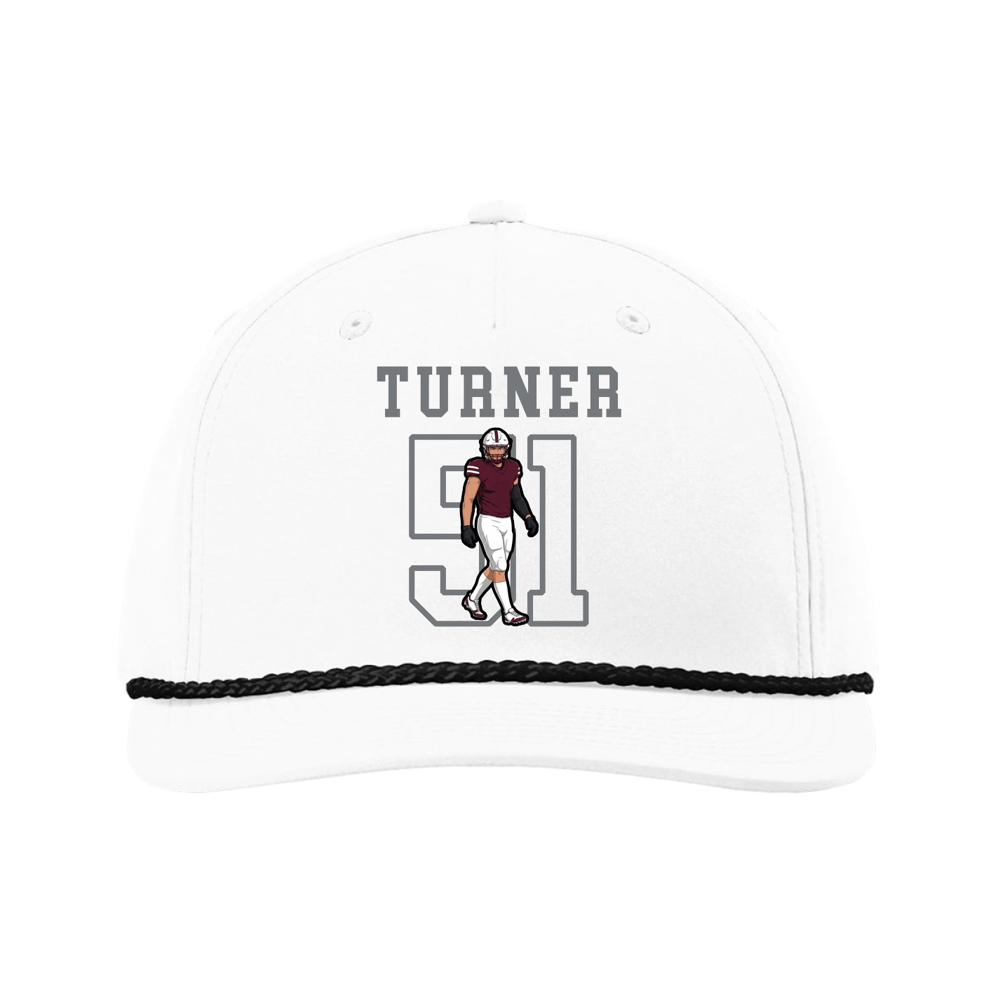 Five-Panel Classic Rope Cap — Shirsey in White