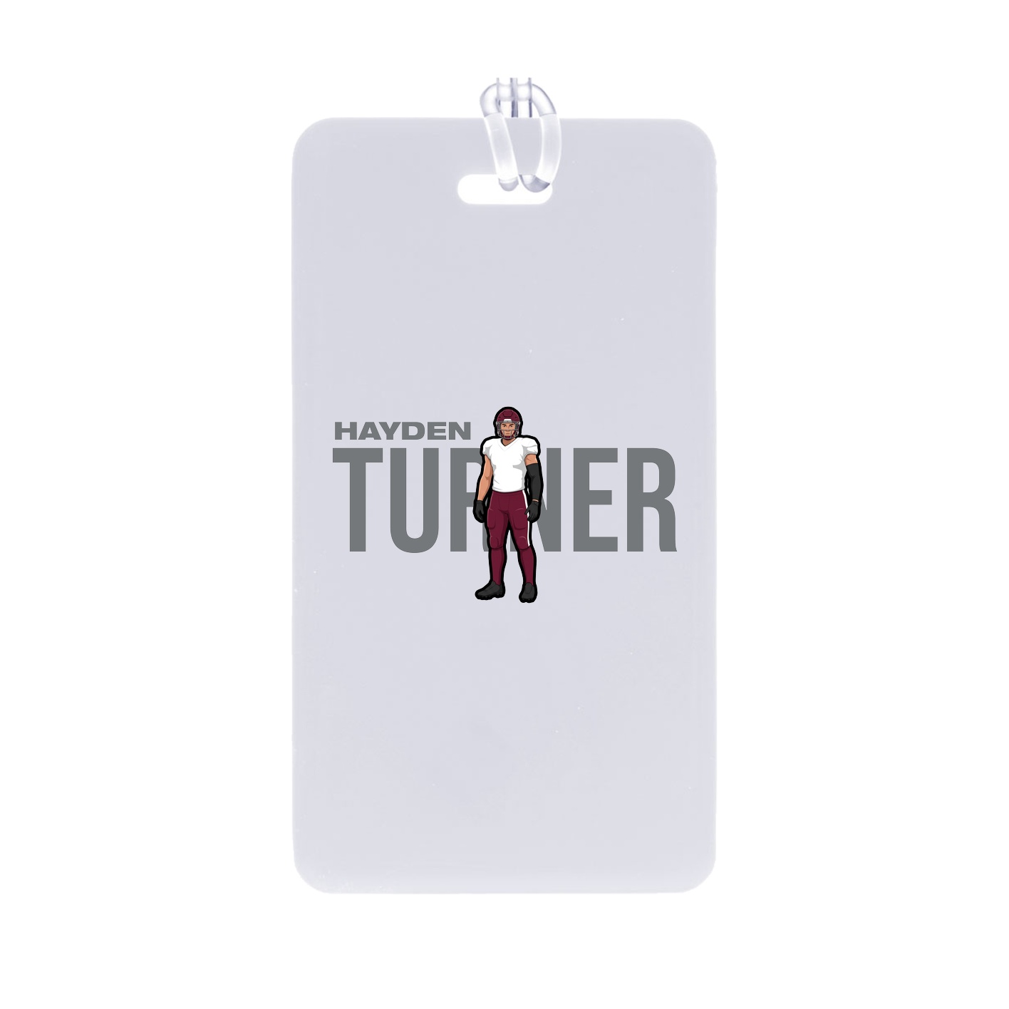 Bag Tag — Player Name in Classic