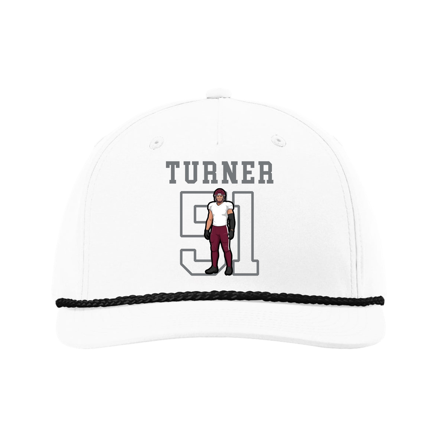 Five-Panel Classic Rope Cap — Shirsey in White